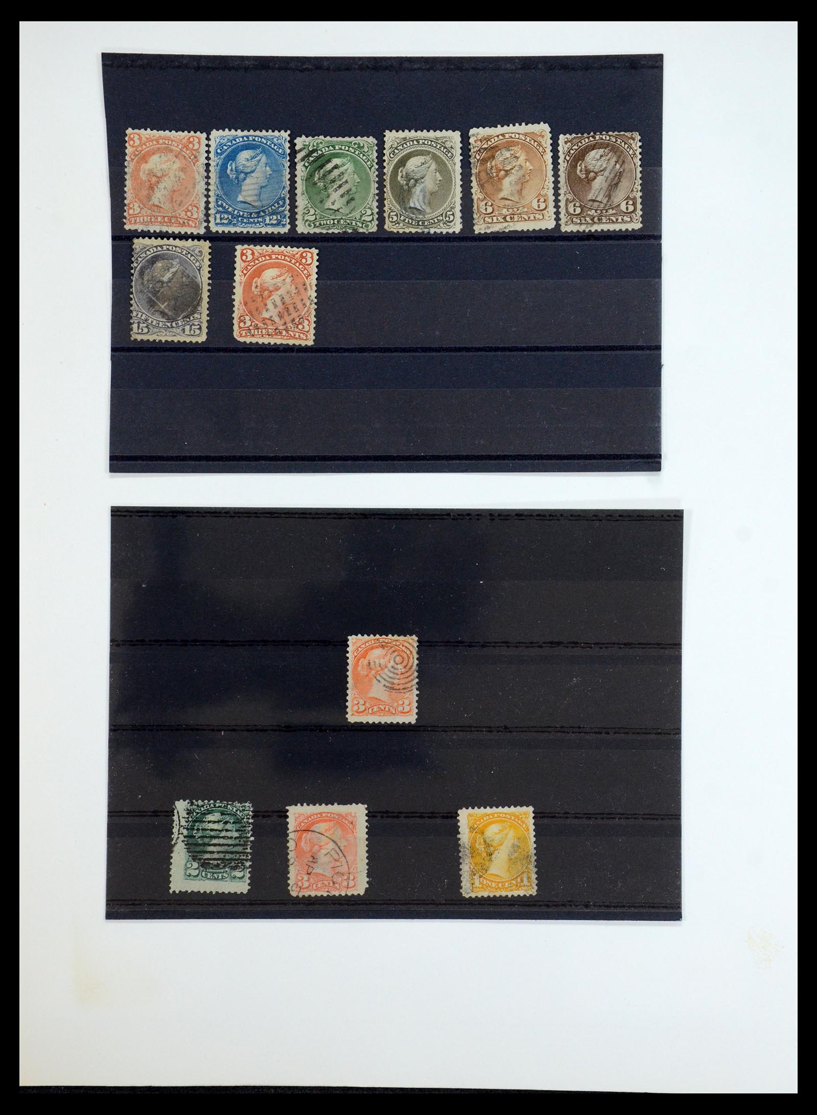 35375 189 - Postzegelverzameling 35375 Canada koninginnekopjes 1868-1893.