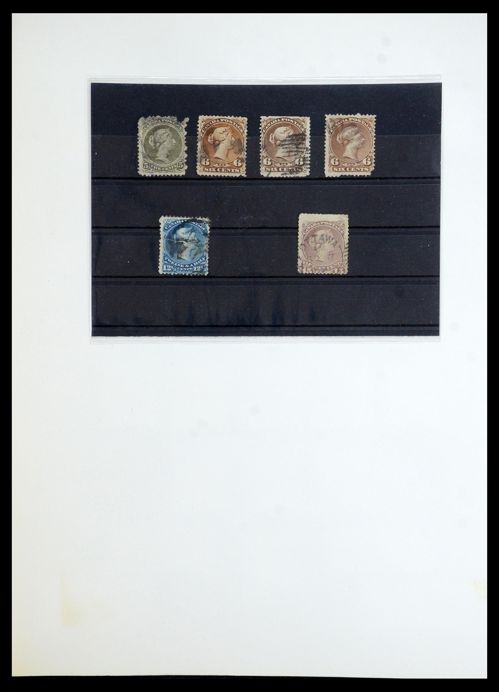 35375 191 - Postzegelverzameling 35375 Canada koninginnekopjes 1868-1893.