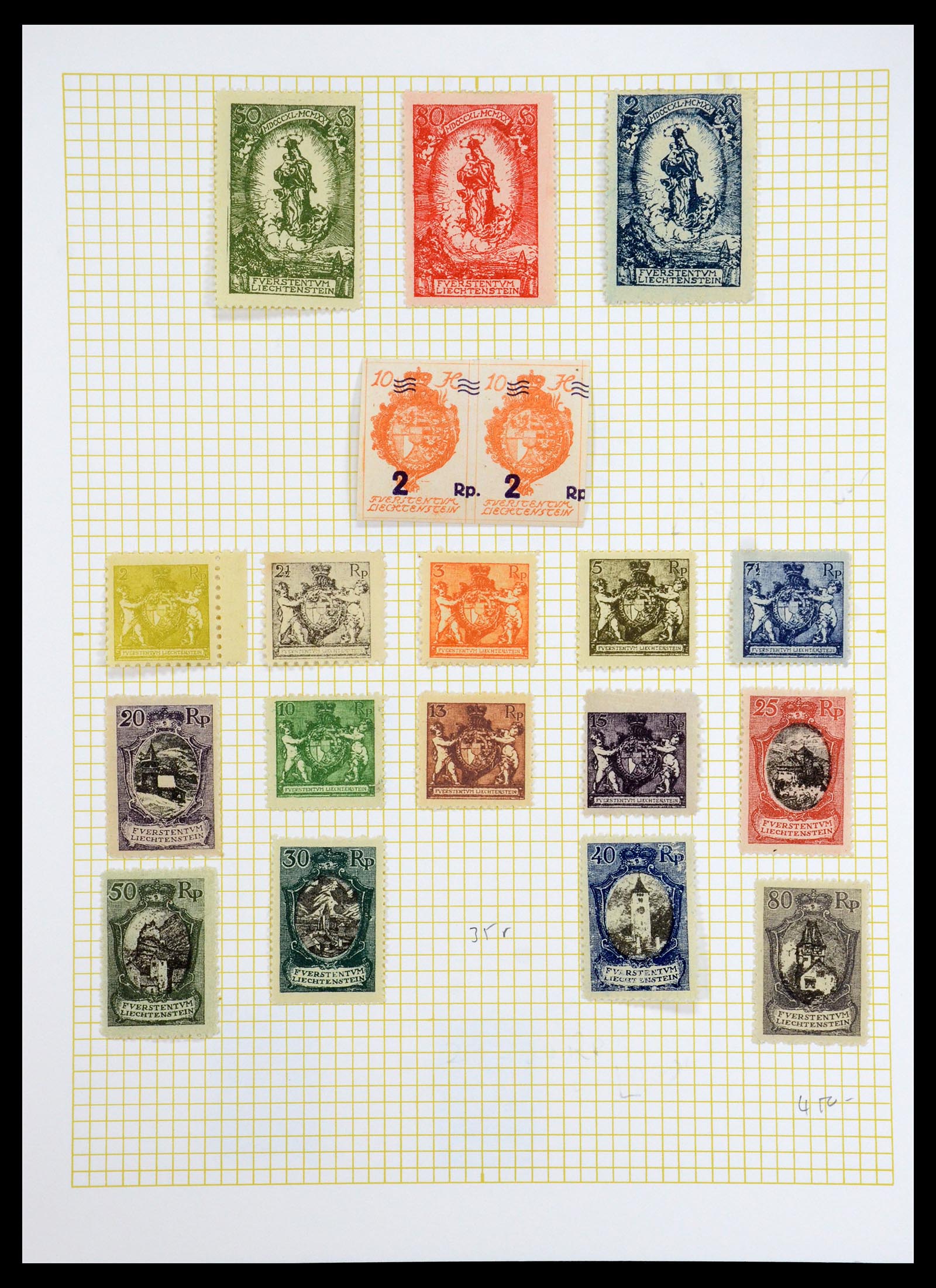 35376 006 - Postzegelverzameling 35376 Liechtenstein 1912-1984.