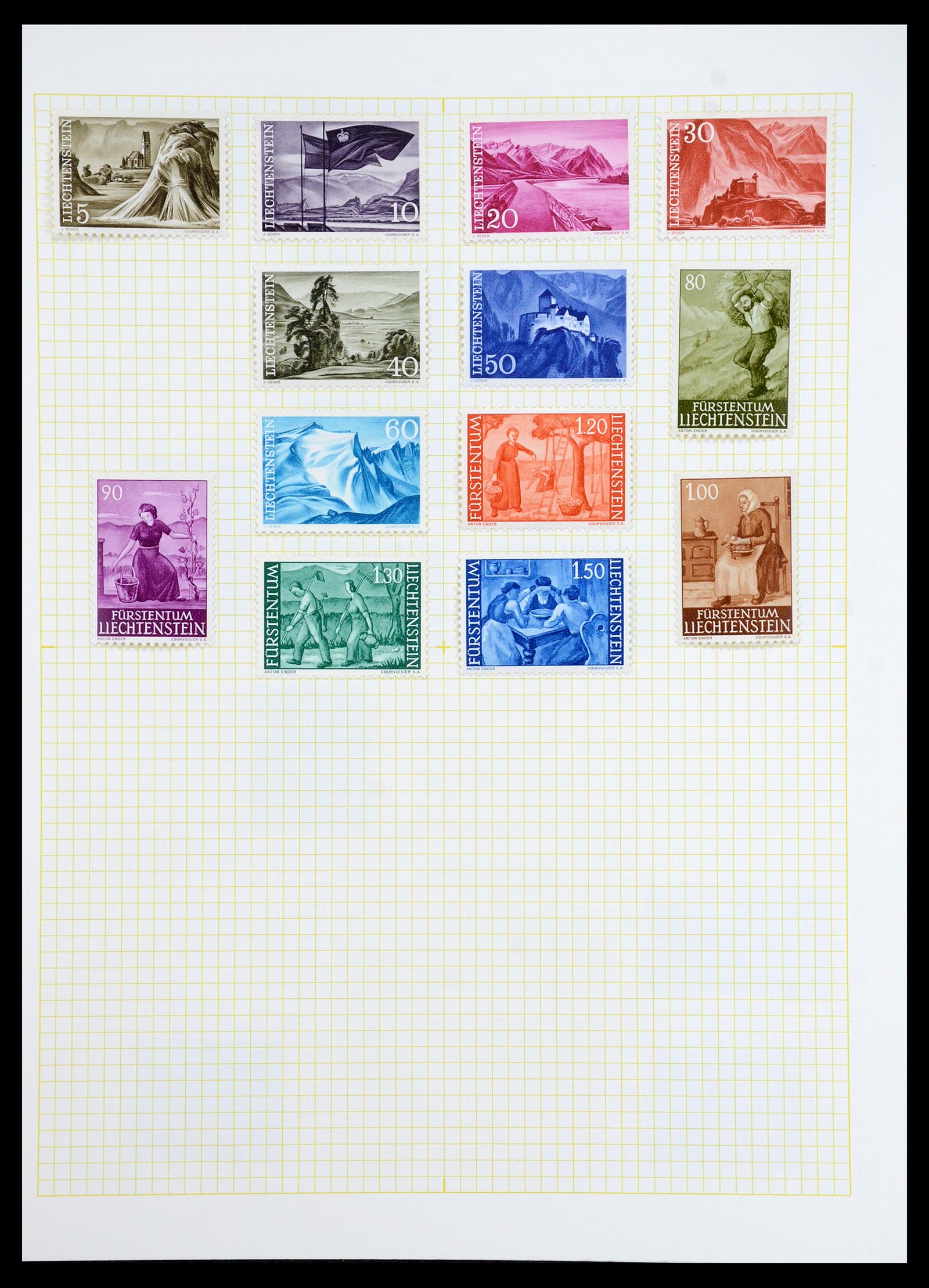 35376 032 - Stamp Collection 35376 Liechtenstein 1912-1984.