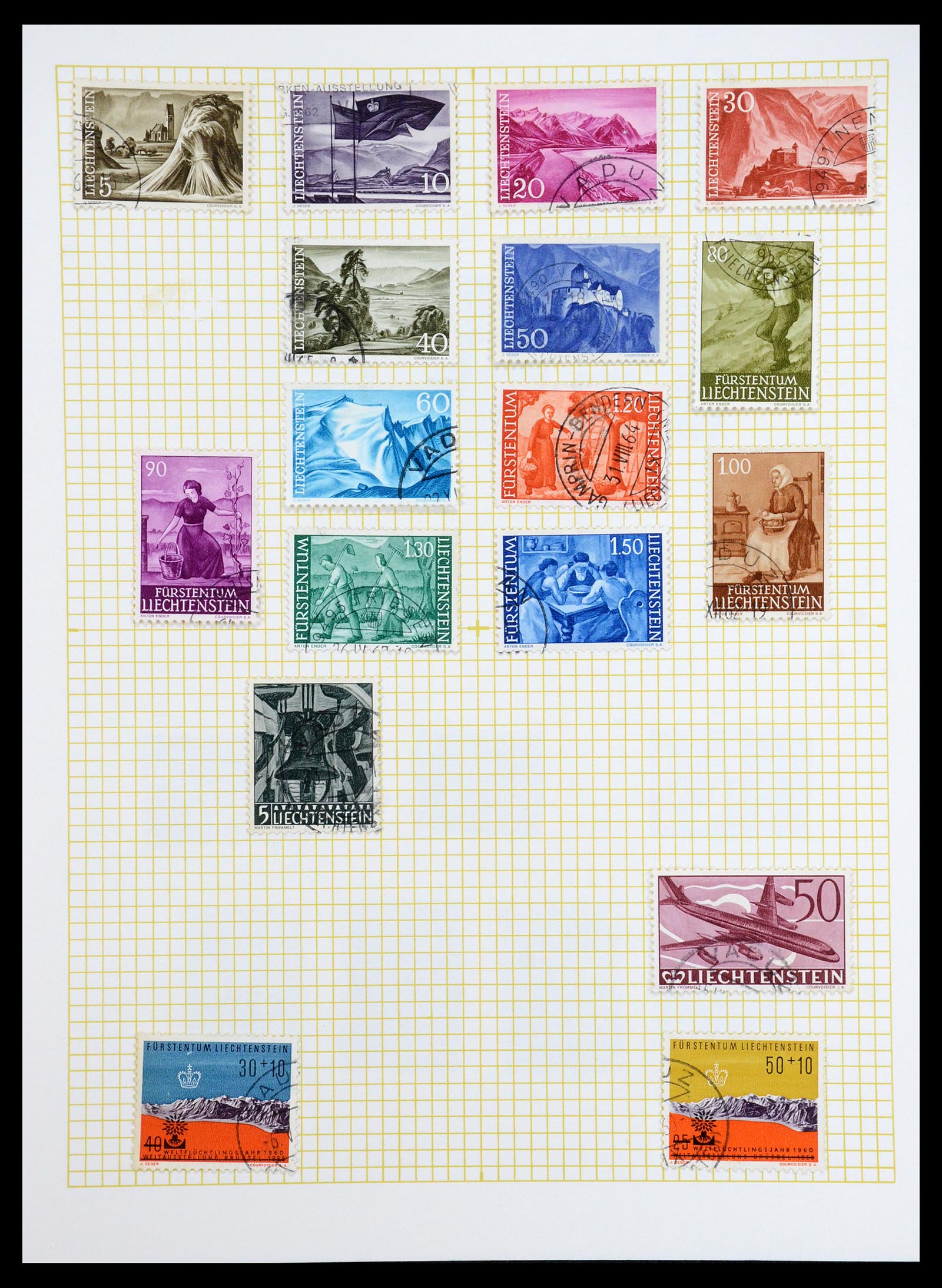 35376 033 - Postzegelverzameling 35376 Liechtenstein 1912-1984.