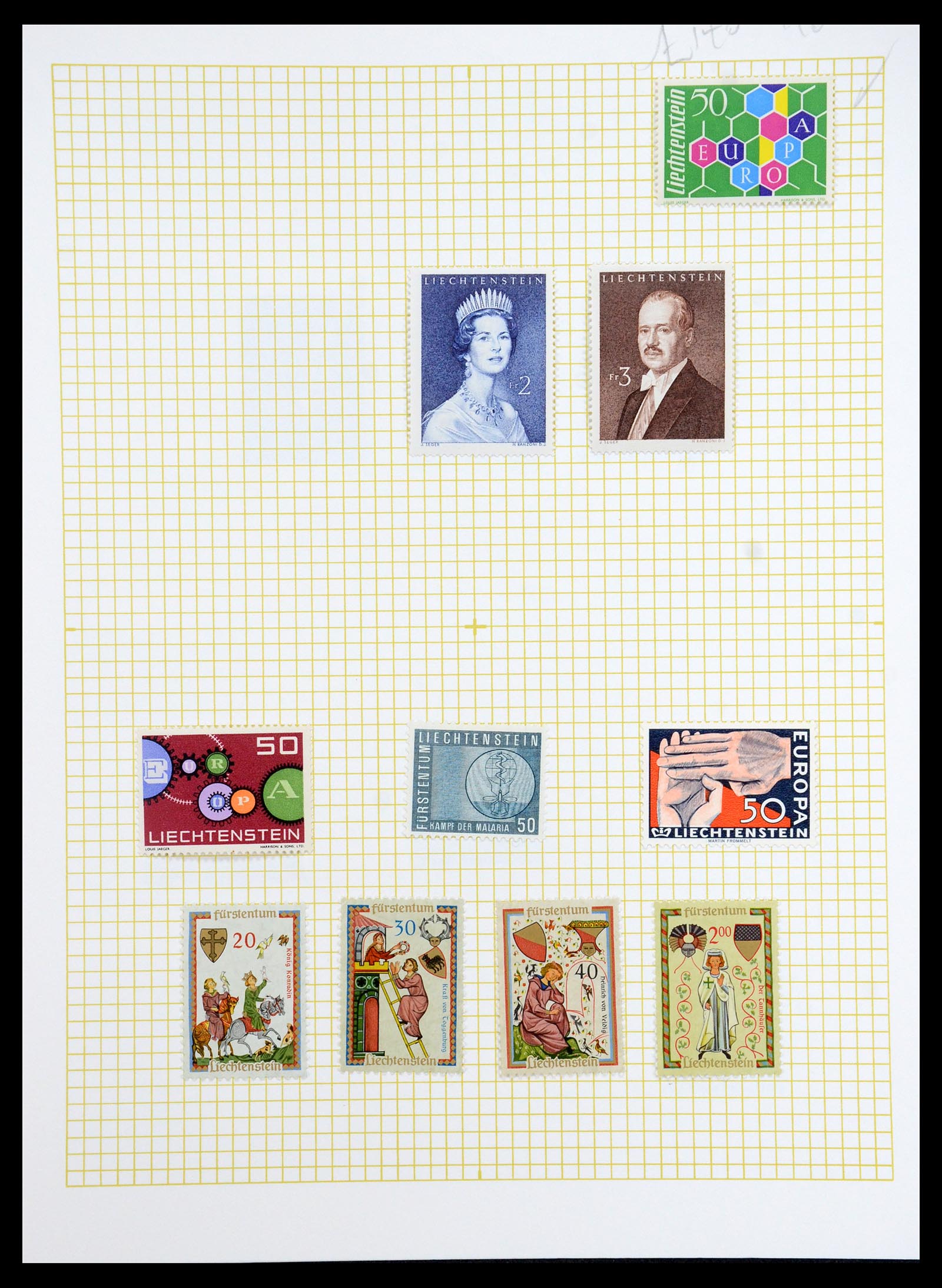 35376 034 - Postzegelverzameling 35376 Liechtenstein 1912-1984.