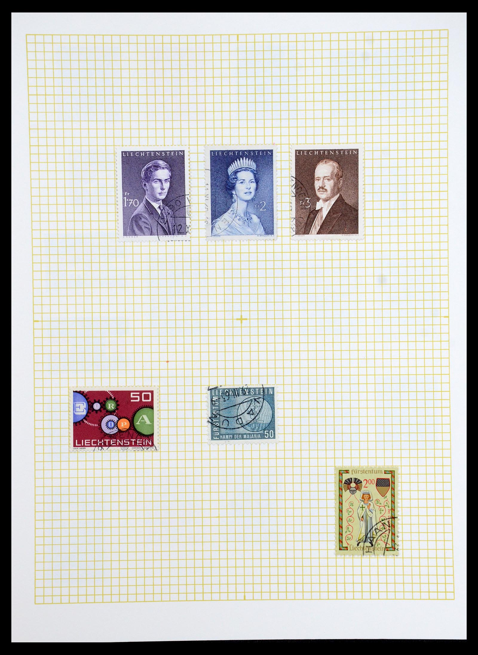 35376 035 - Postzegelverzameling 35376 Liechtenstein 1912-1984.