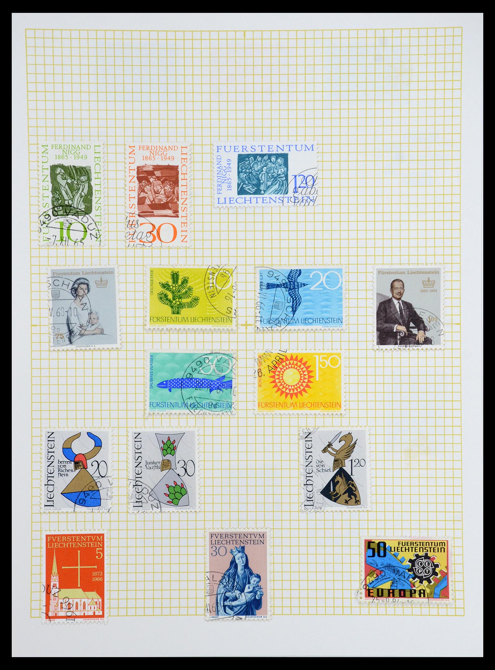 35376 039 - Postzegelverzameling 35376 Liechtenstein 1912-1984.
