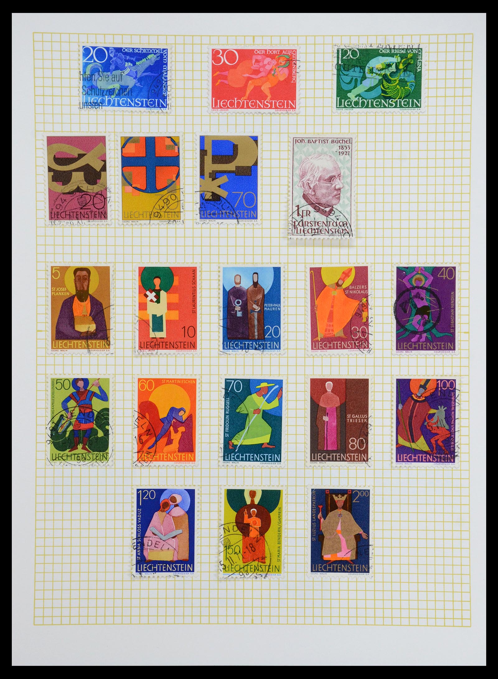 35376 041 - Postzegelverzameling 35376 Liechtenstein 1912-1984.