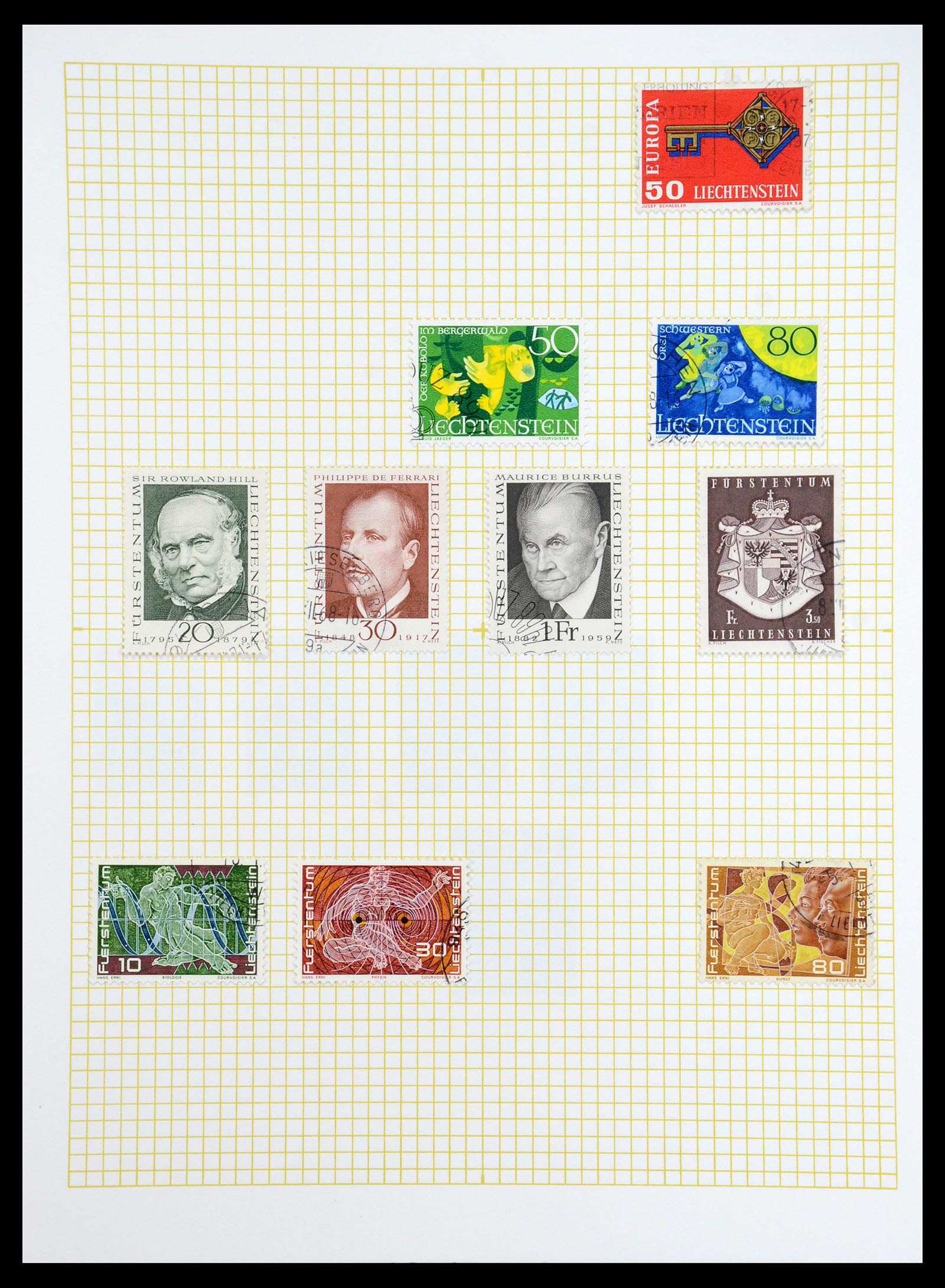 35376 043 - Postzegelverzameling 35376 Liechtenstein 1912-1984.