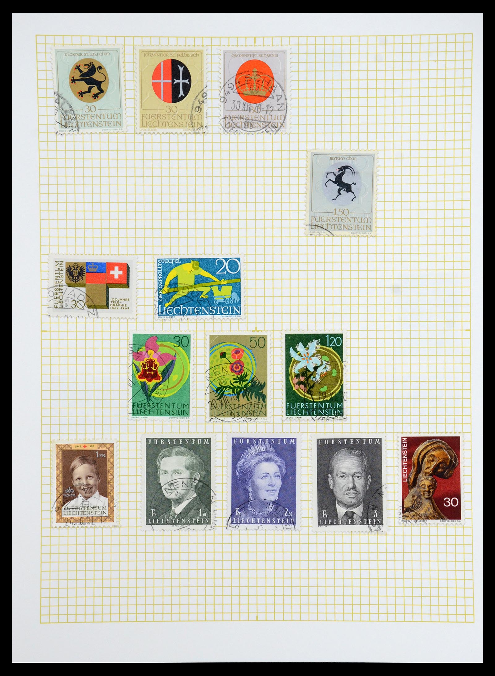 35376 045 - Postzegelverzameling 35376 Liechtenstein 1912-1984.