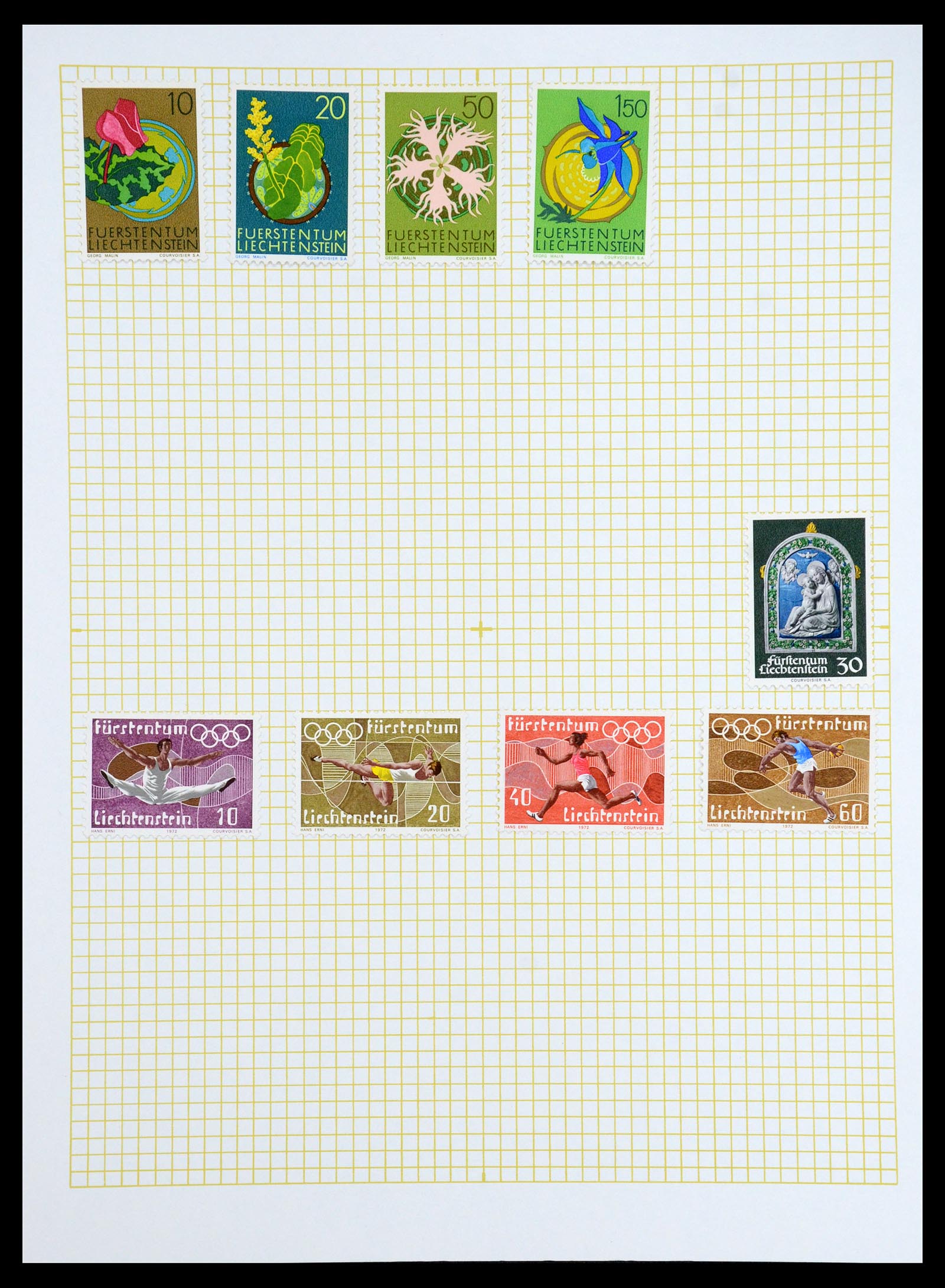 35376 046 - Postzegelverzameling 35376 Liechtenstein 1912-1984.