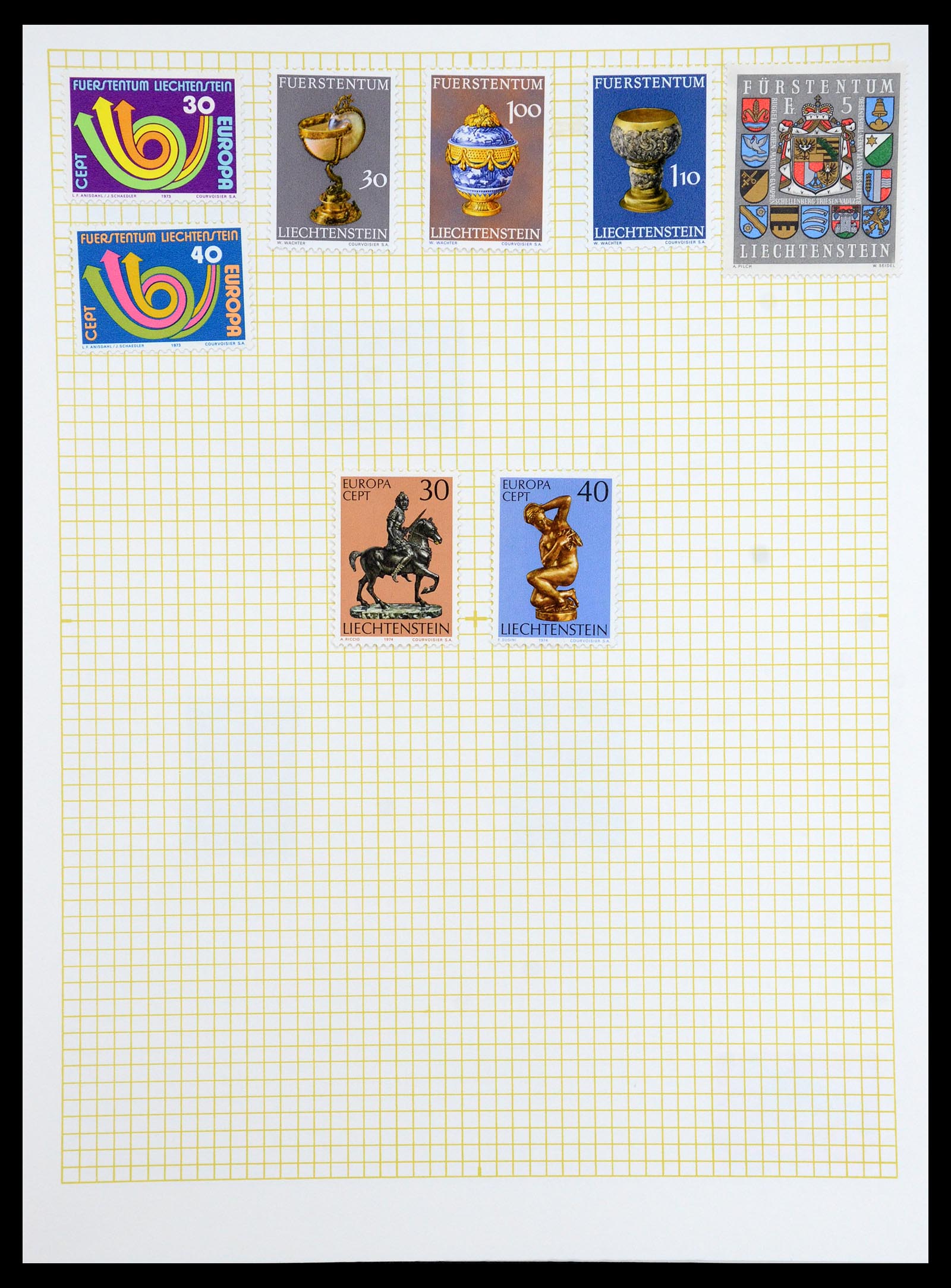 35376 050 - Postzegelverzameling 35376 Liechtenstein 1912-1984.