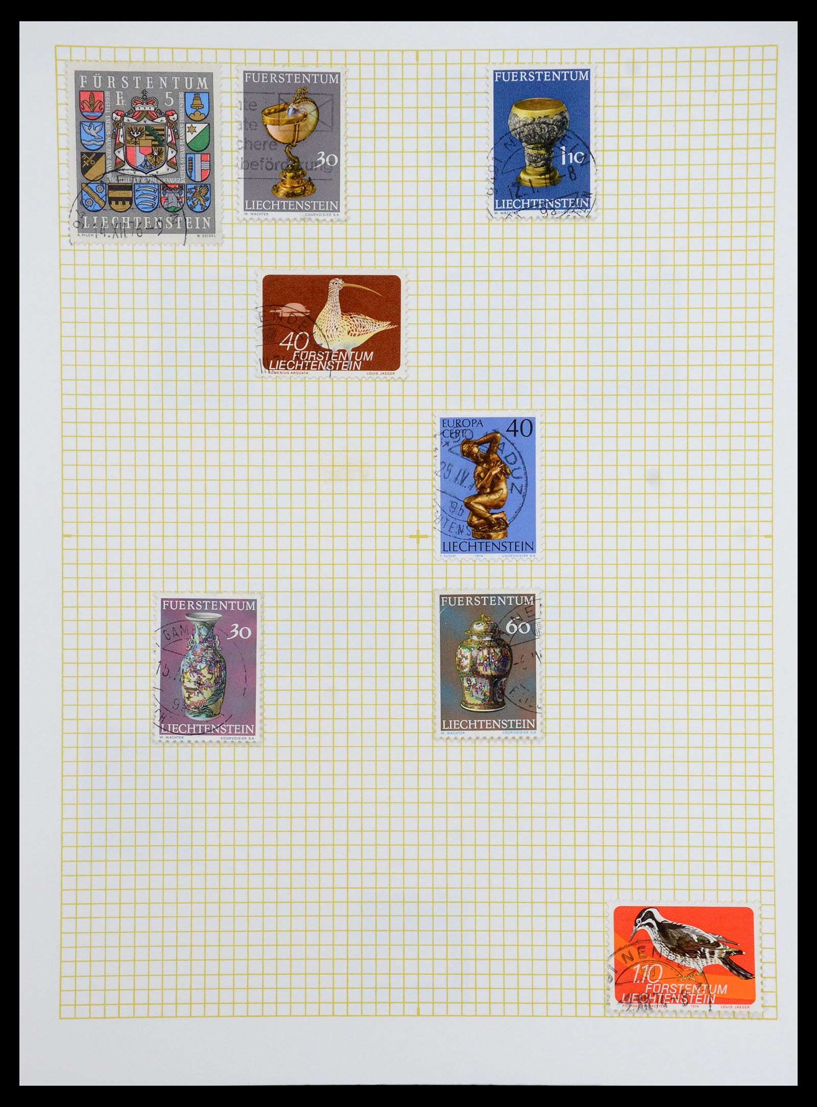 35376 051 - Postzegelverzameling 35376 Liechtenstein 1912-1984.