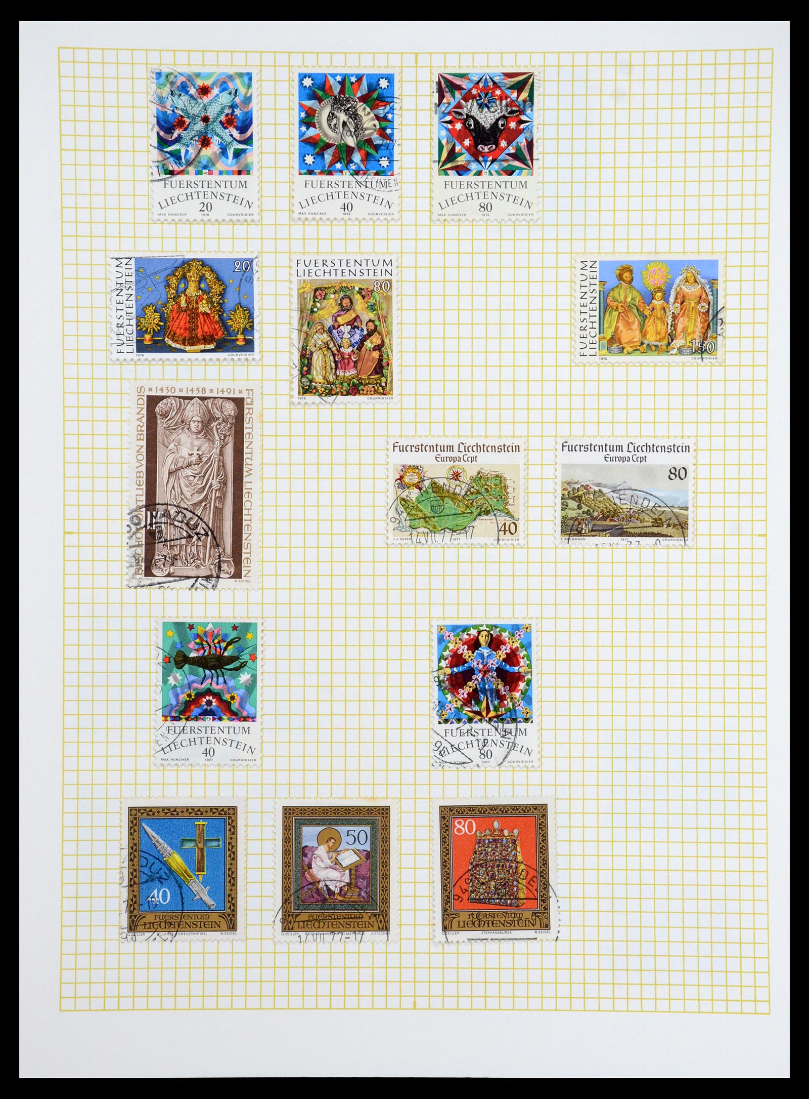 35376 054 - Postzegelverzameling 35376 Liechtenstein 1912-1984.