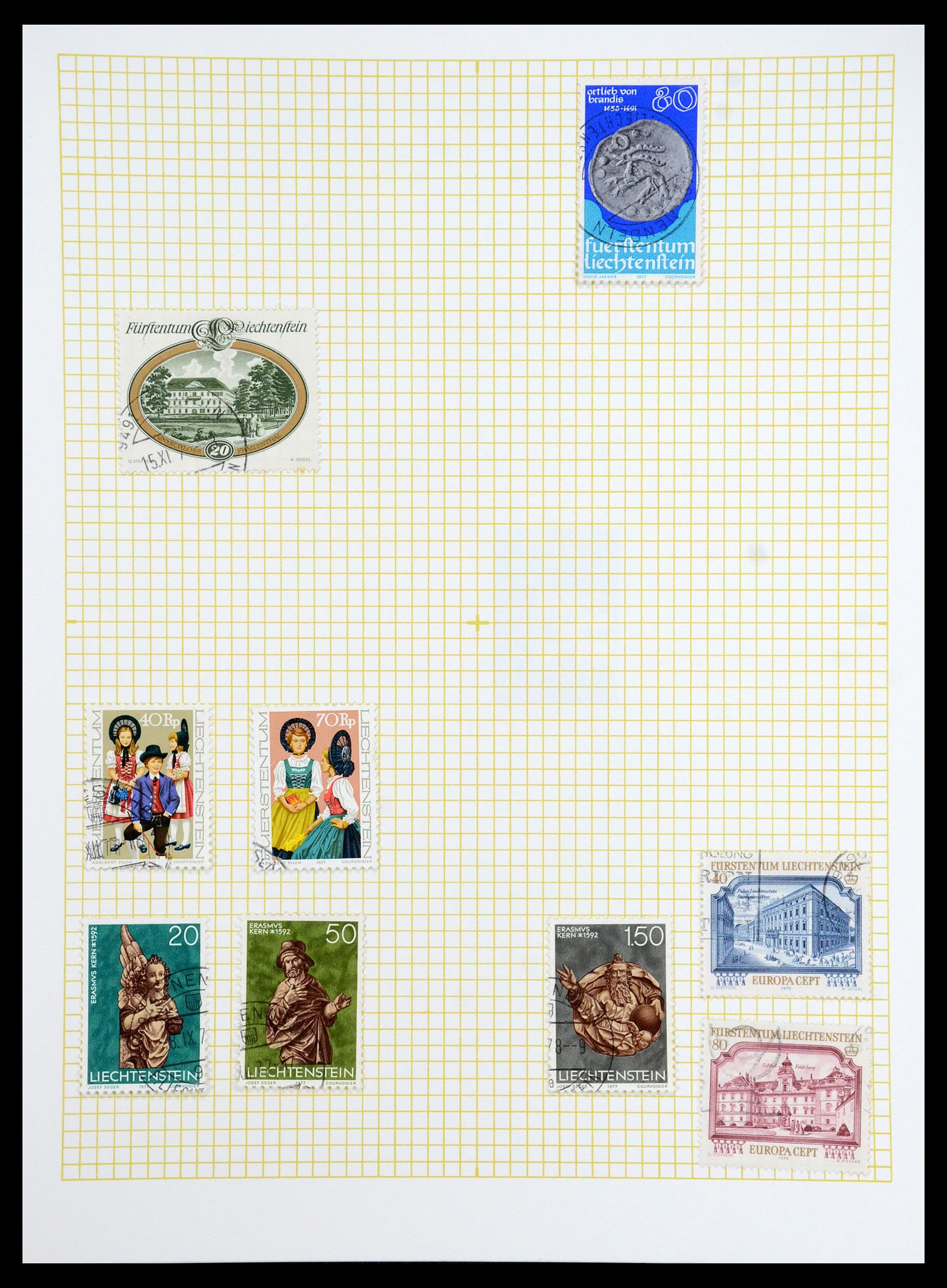 35376 055 - Postzegelverzameling 35376 Liechtenstein 1912-1984.