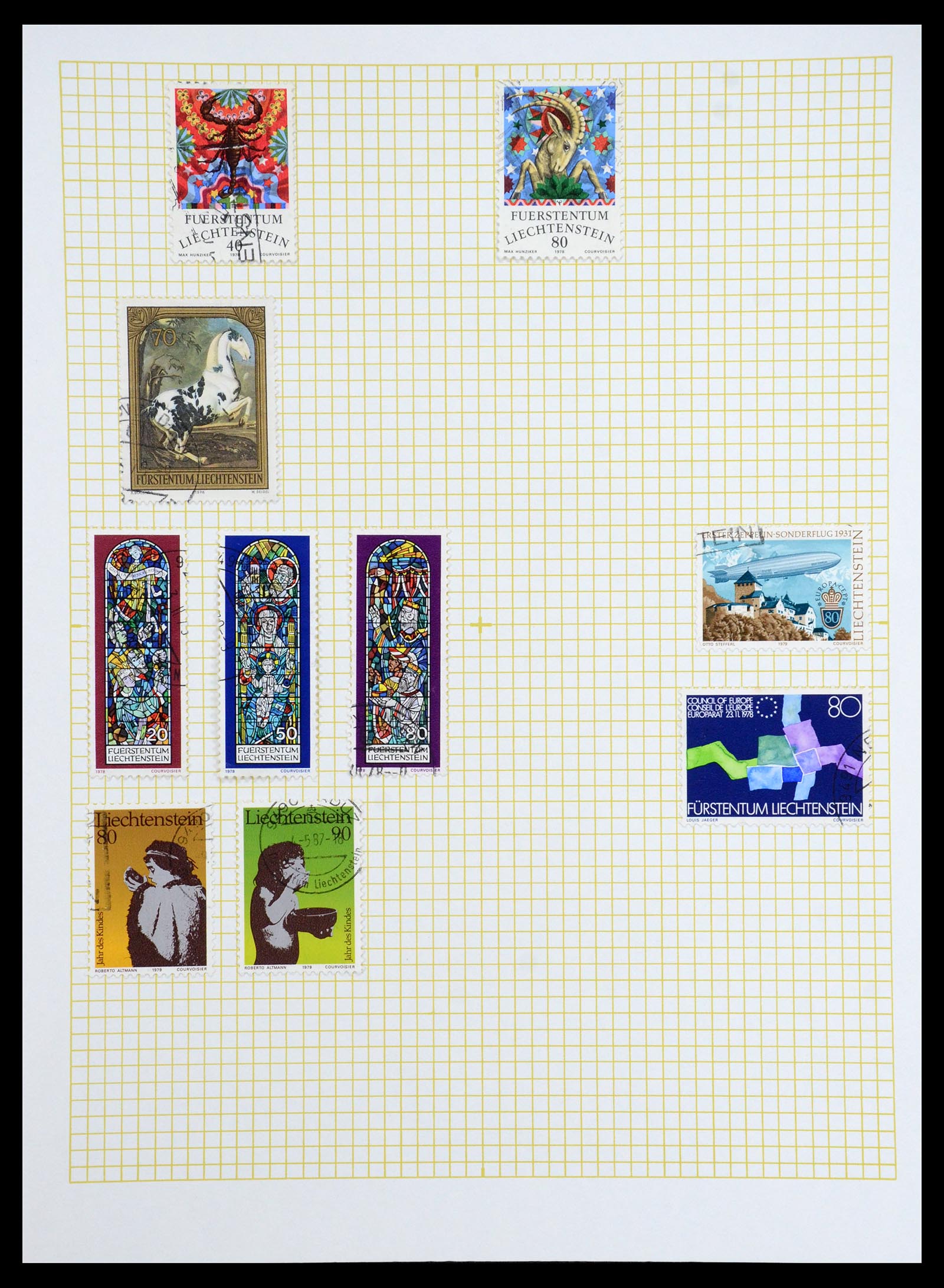 35376 058 - Stamp Collection 35376 Liechtenstein 1912-1984.