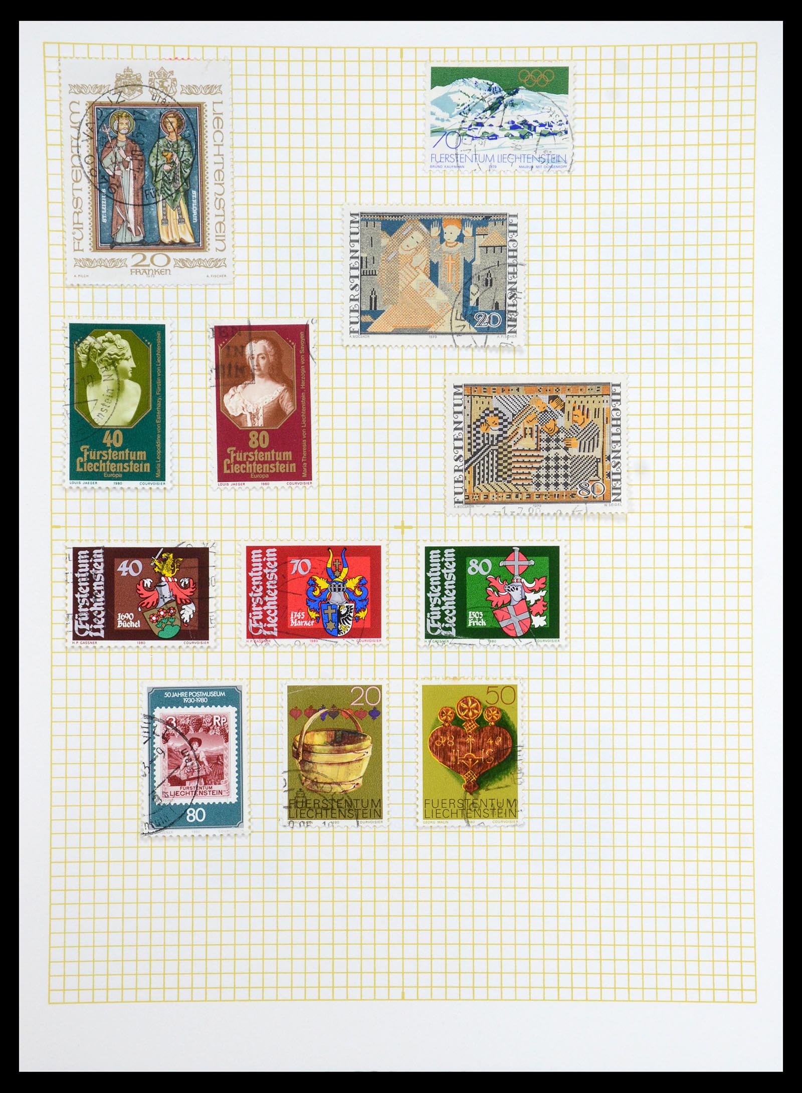 35376 059 - Stamp Collection 35376 Liechtenstein 1912-1984.