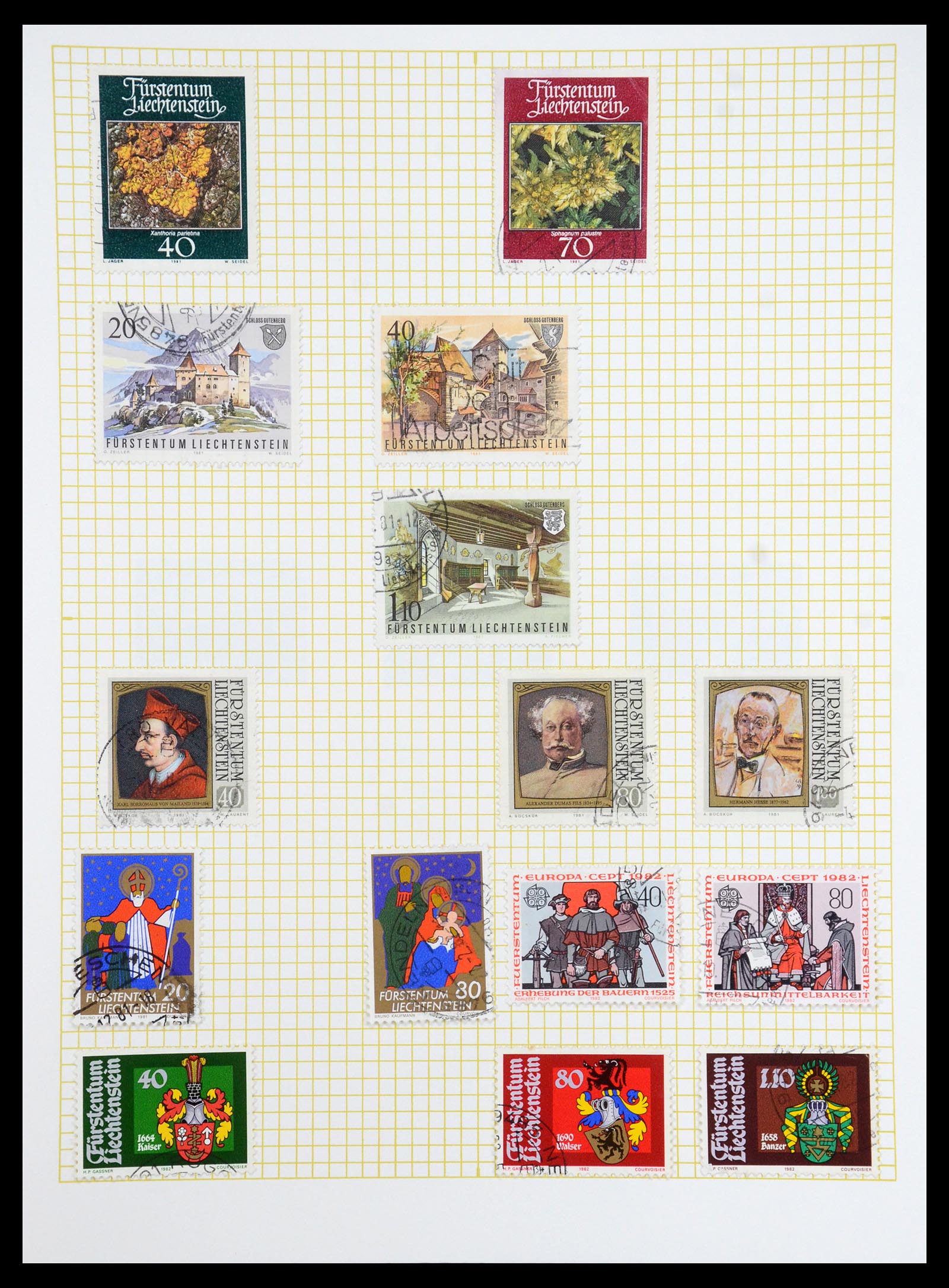 35376 061 - Postzegelverzameling 35376 Liechtenstein 1912-1984.