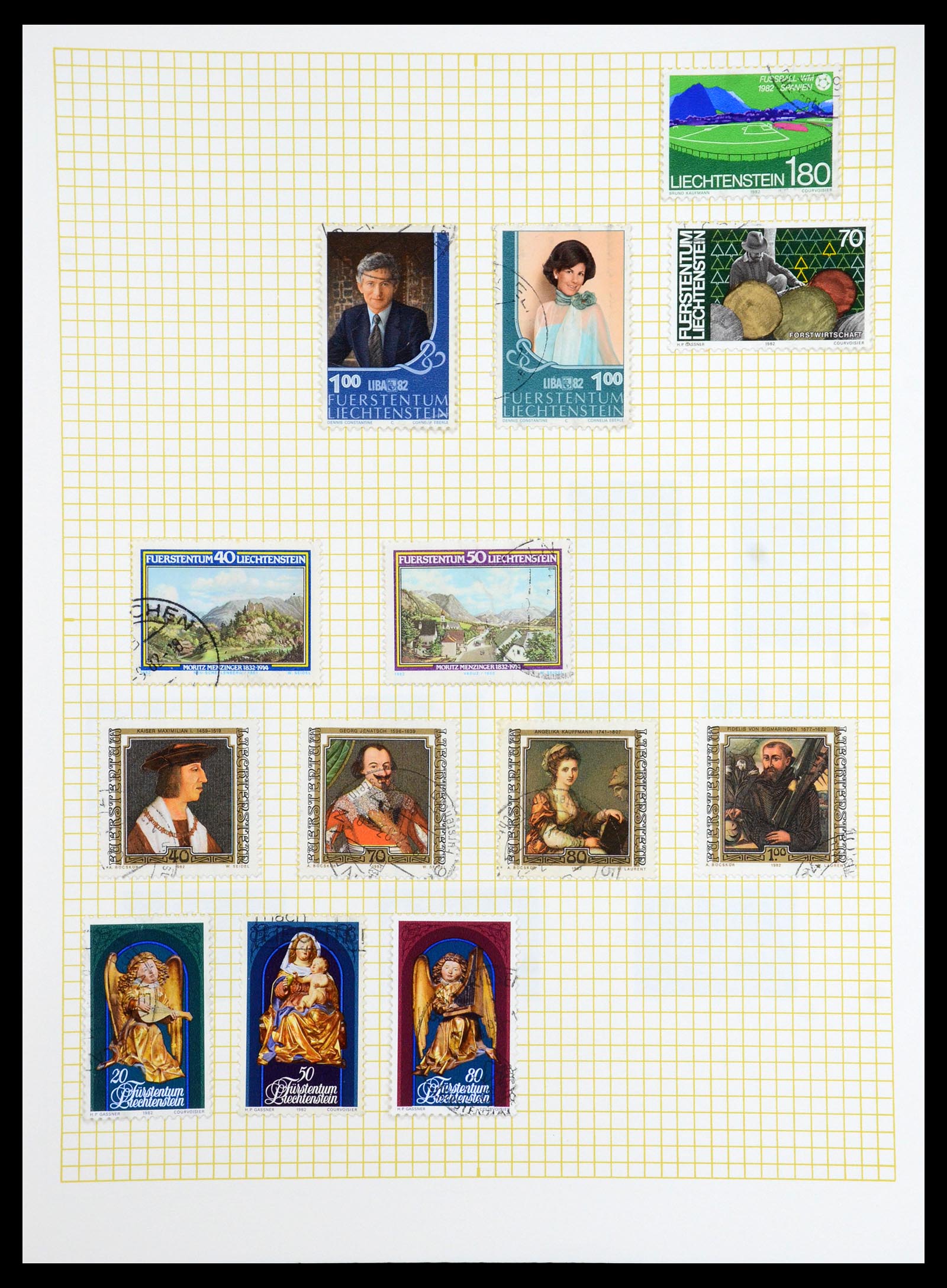 35376 063 - Stamp Collection 35376 Liechtenstein 1912-1984.