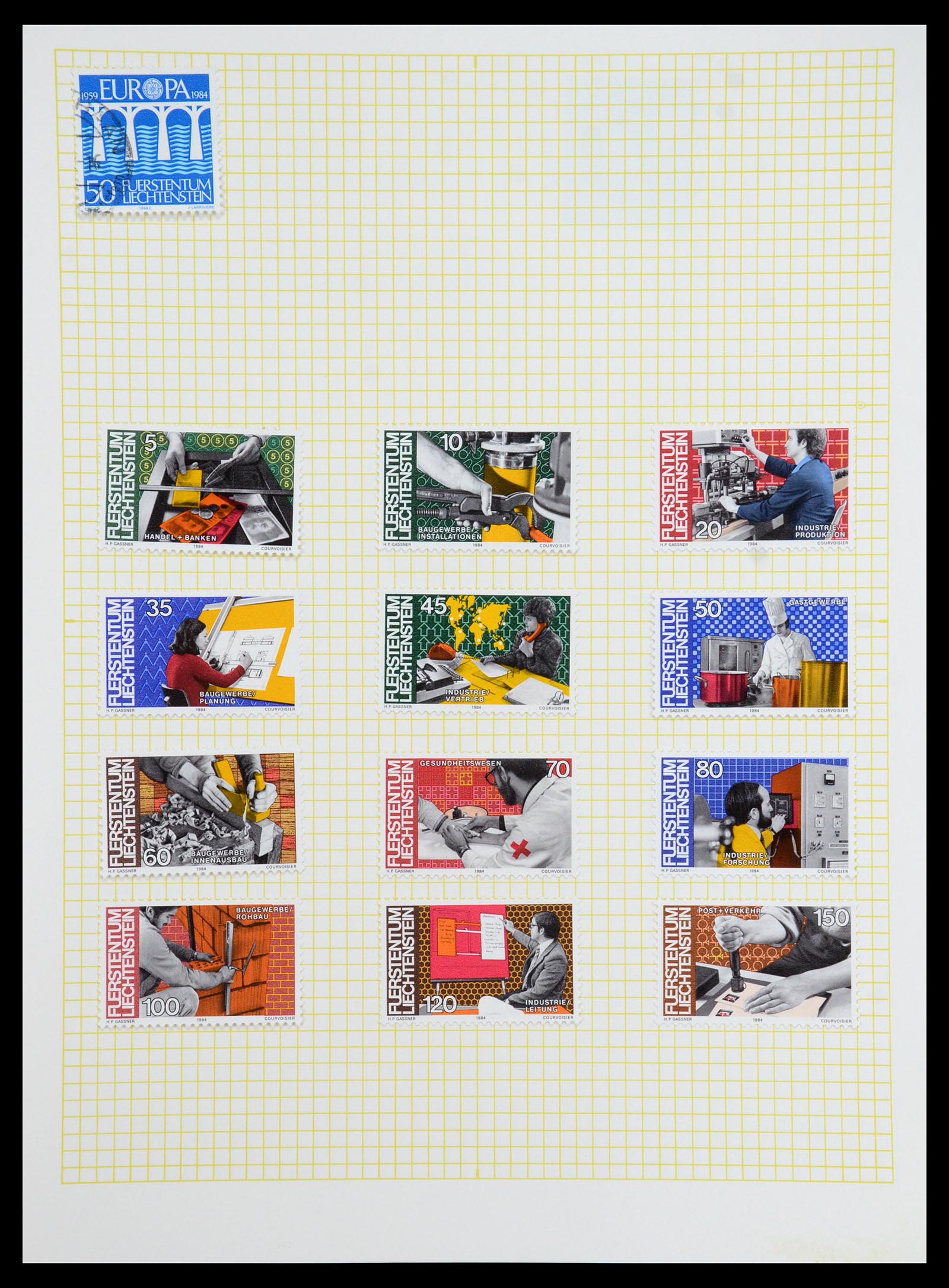 35376 066 - Stamp Collection 35376 Liechtenstein 1912-1984.