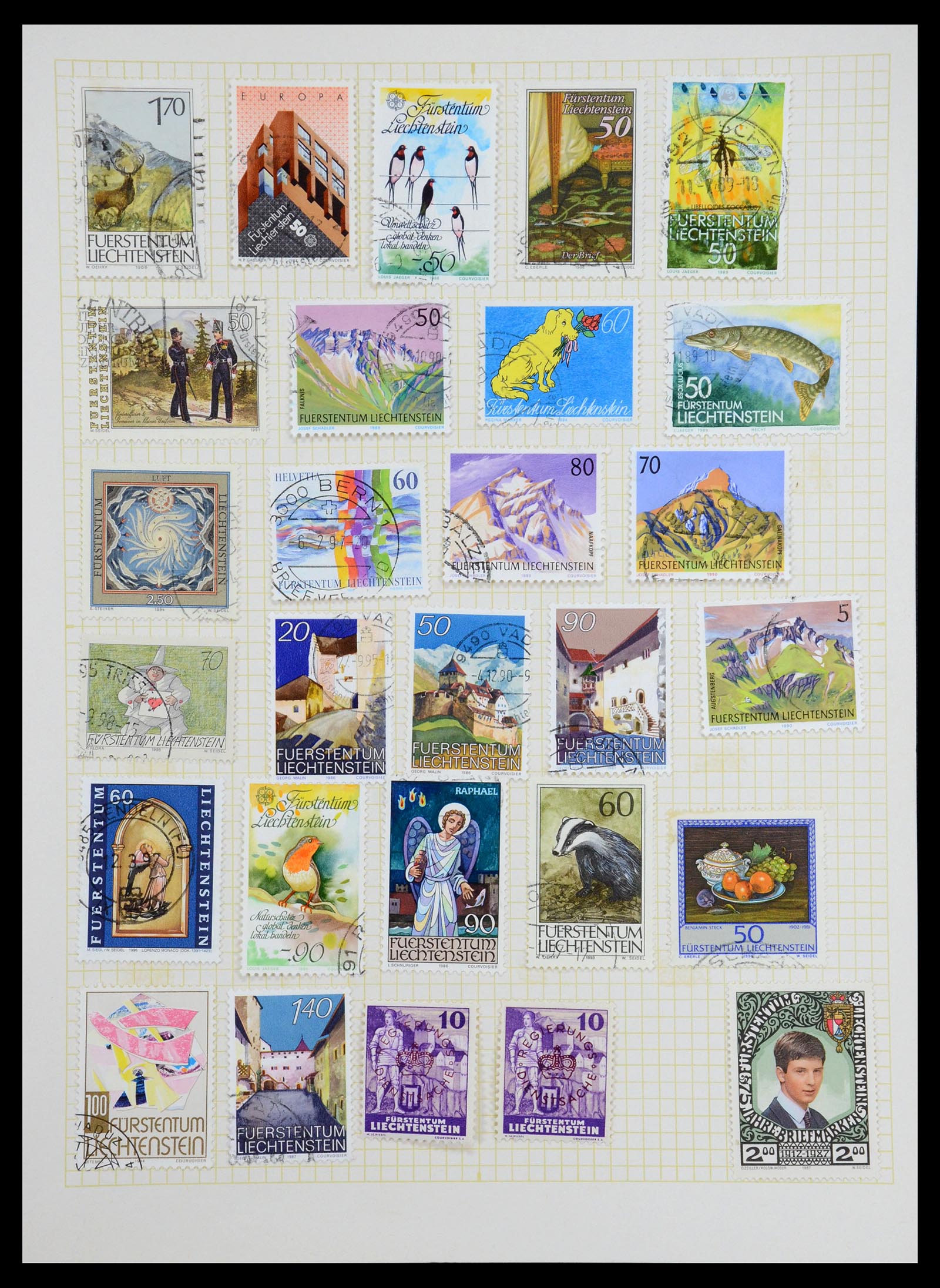35376 075 - Postzegelverzameling 35376 Liechtenstein 1912-1984.