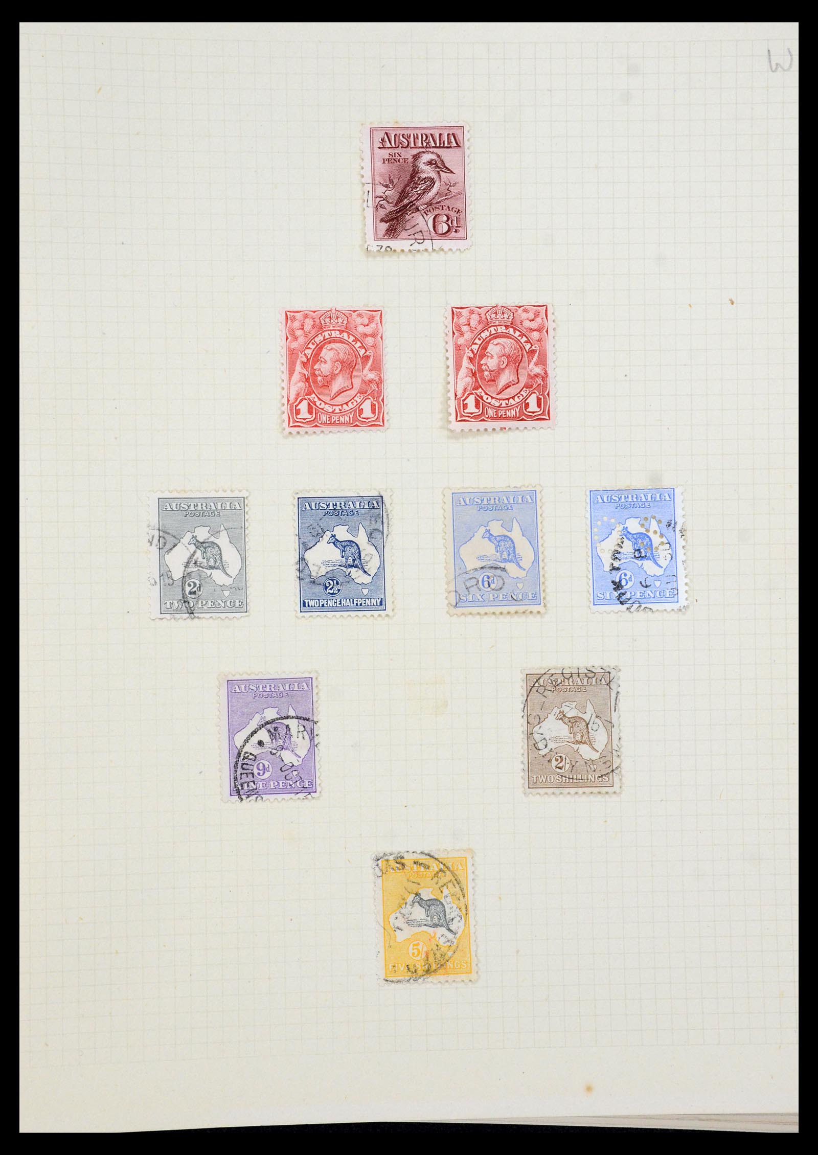 35378 002 - Postzegelverzameling 35378 Australië 1913-1956.