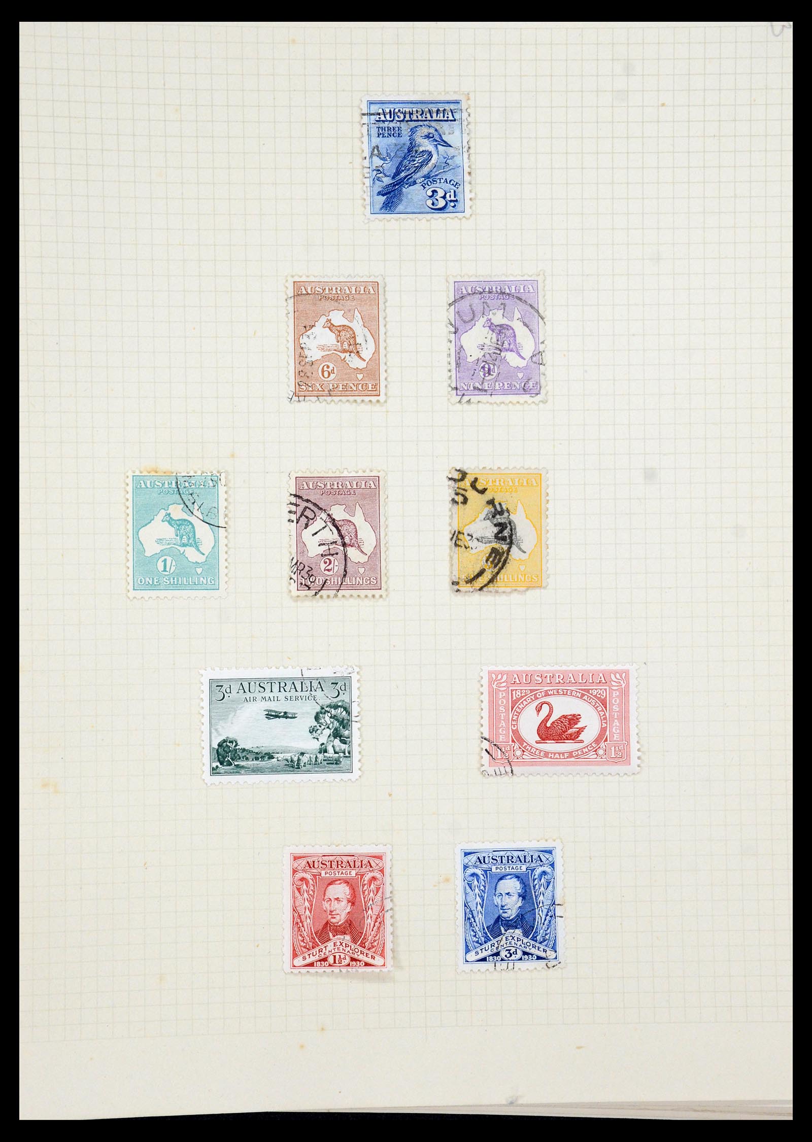 35378 004 - Postzegelverzameling 35378 Australië 1913-1956.