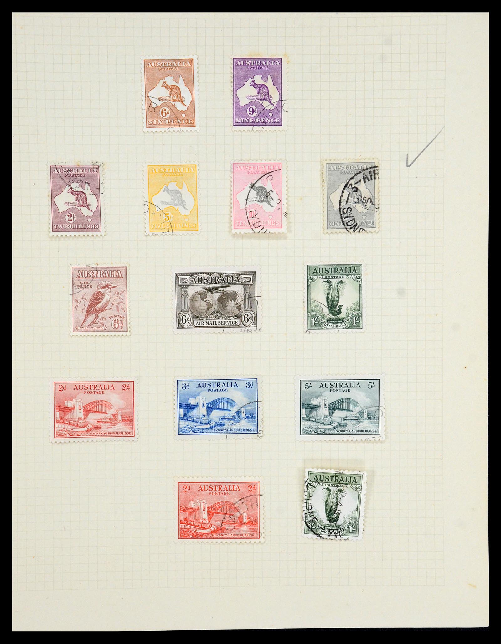 35378 005 - Postzegelverzameling 35378 Australië 1913-1956.