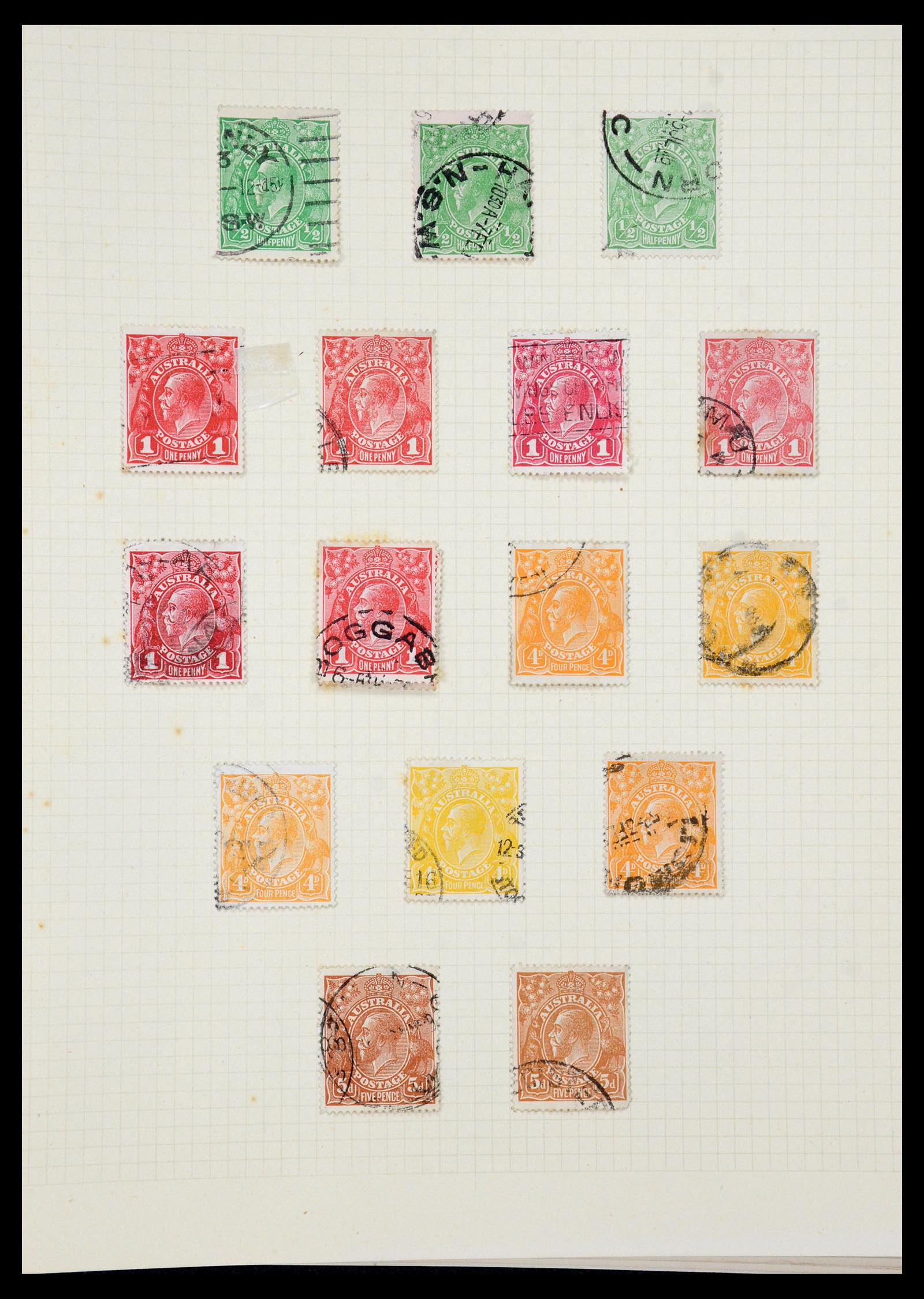 35378 006 - Postzegelverzameling 35378 Australië 1913-1956.