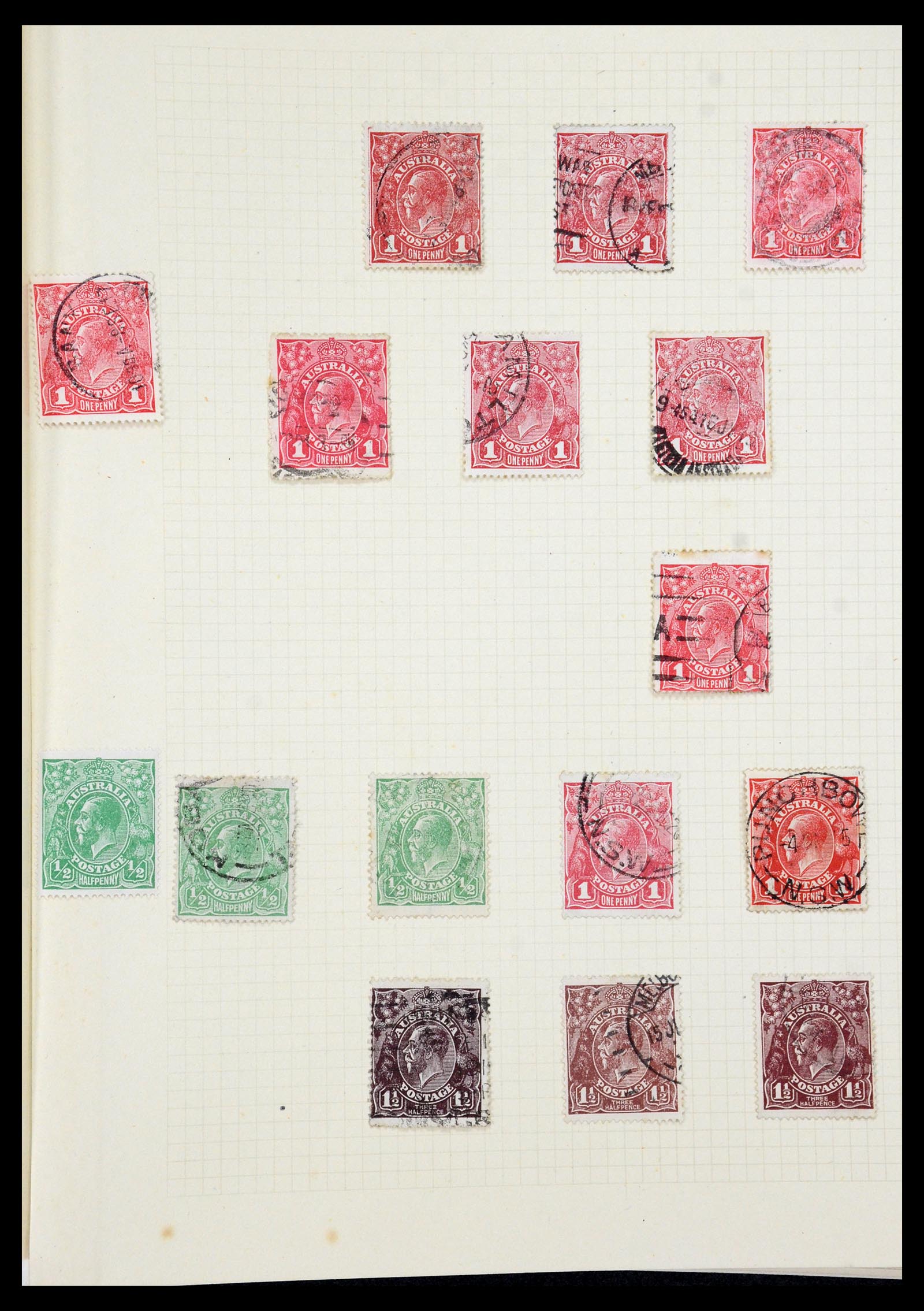 35378 007 - Postzegelverzameling 35378 Australië 1913-1956.