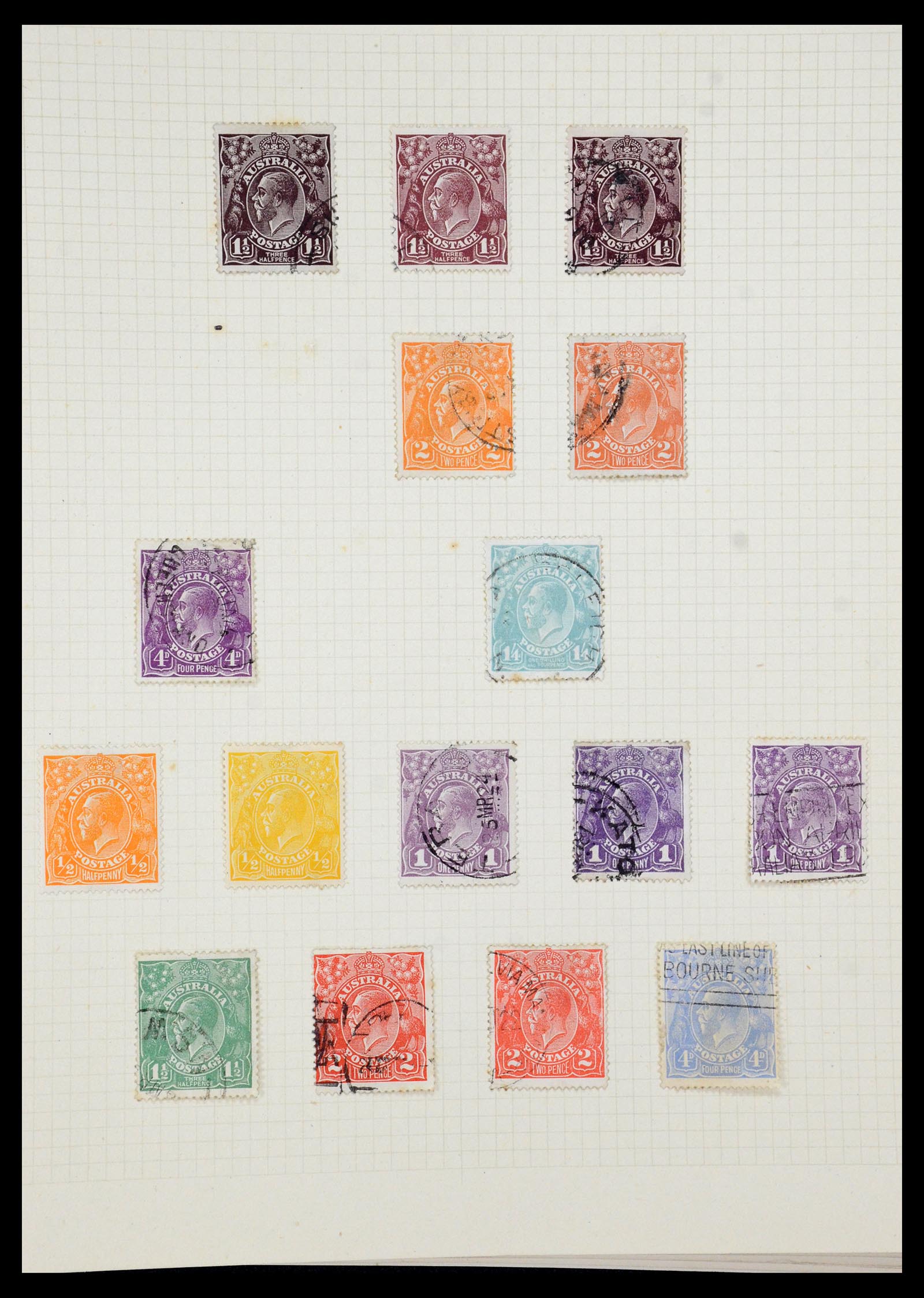 35378 008 - Postzegelverzameling 35378 Australië 1913-1956.