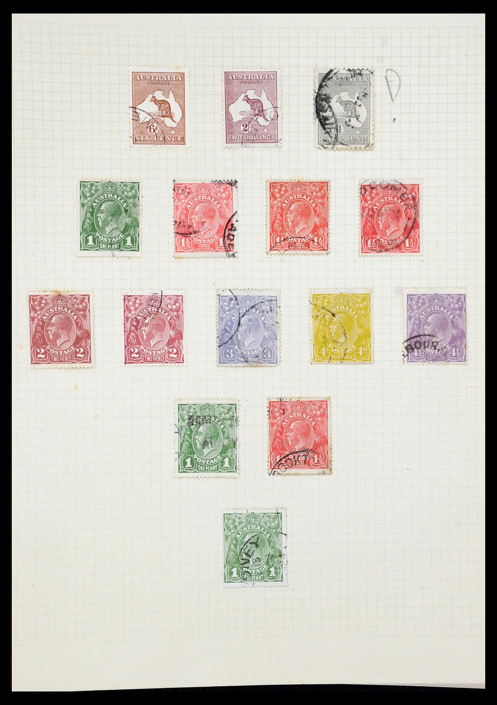 35378 009 - Postzegelverzameling 35378 Australië 1913-1956.