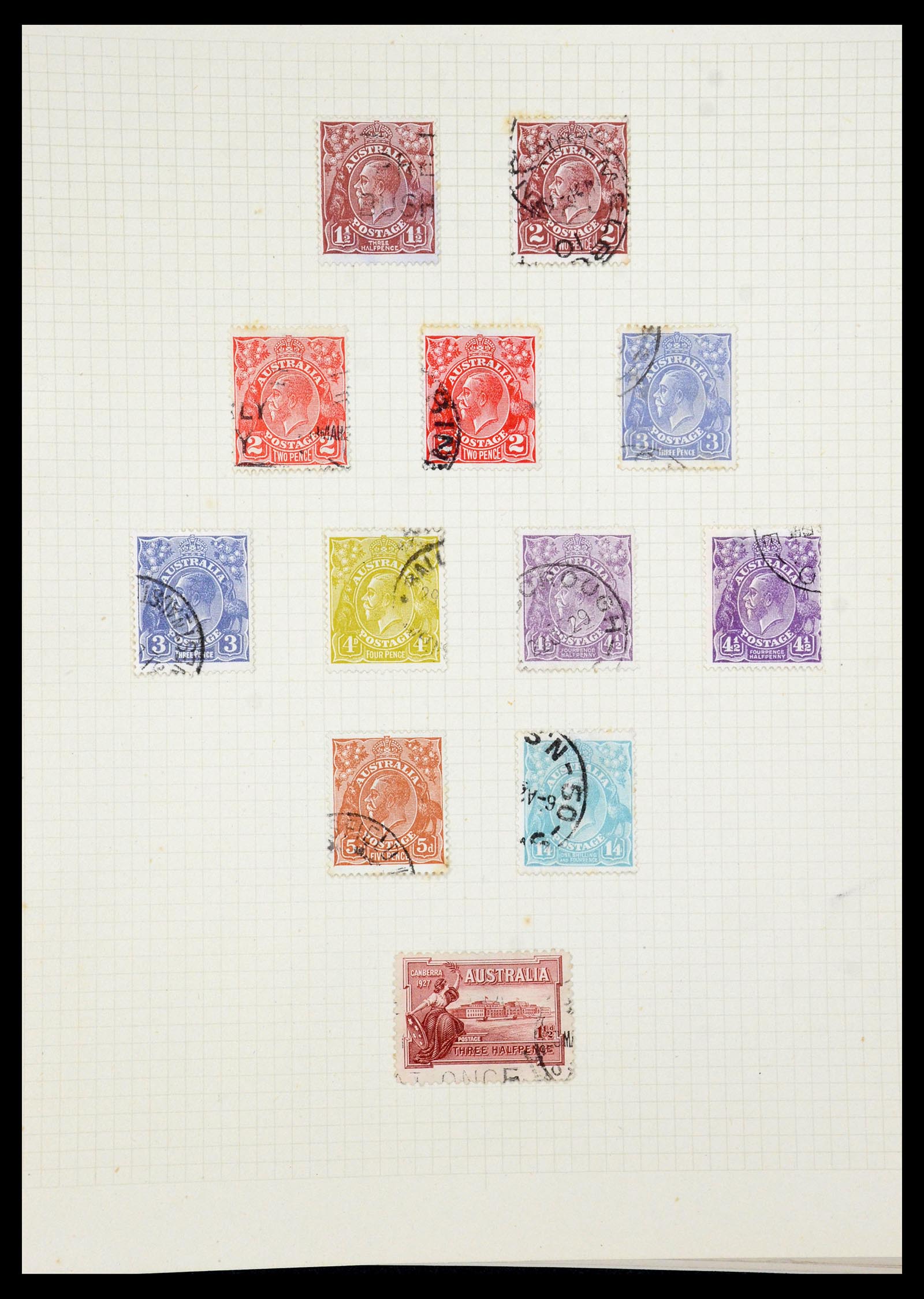 35378 011 - Postzegelverzameling 35378 Australië 1913-1956.