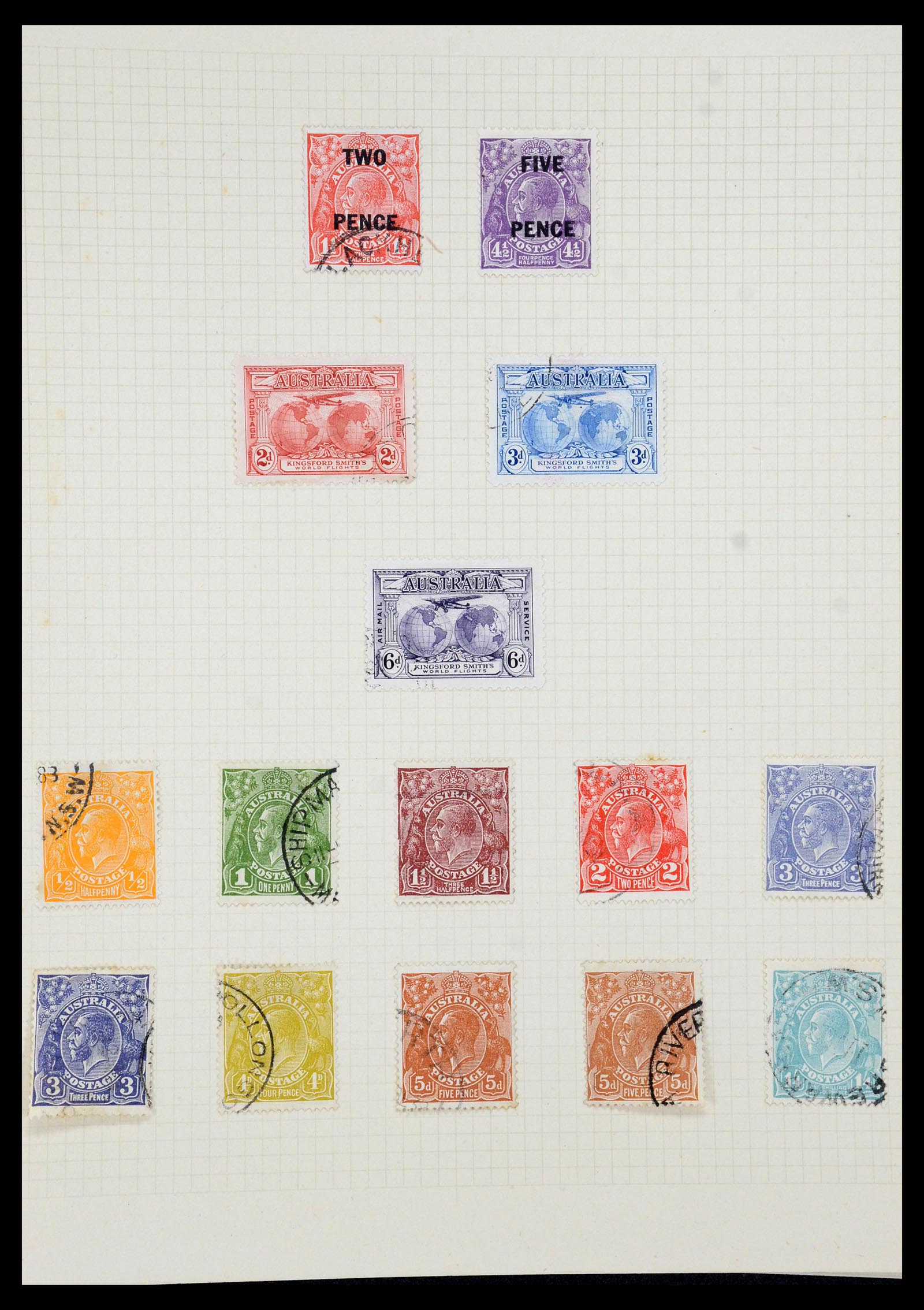 35378 012 - Postzegelverzameling 35378 Australië 1913-1956.