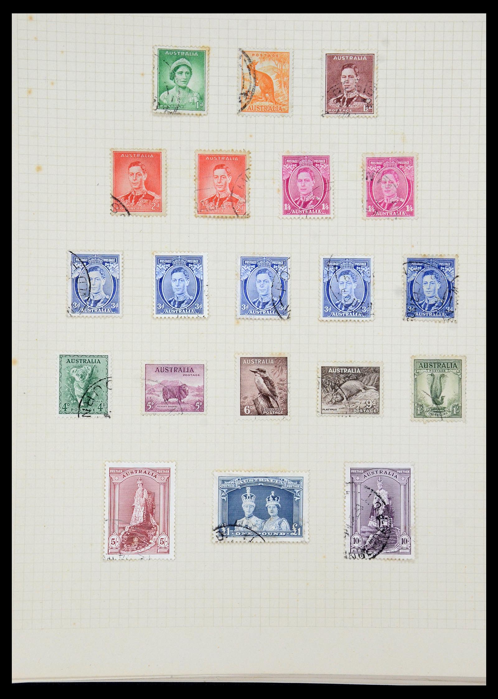 35378 015 - Postzegelverzameling 35378 Australië 1913-1956.