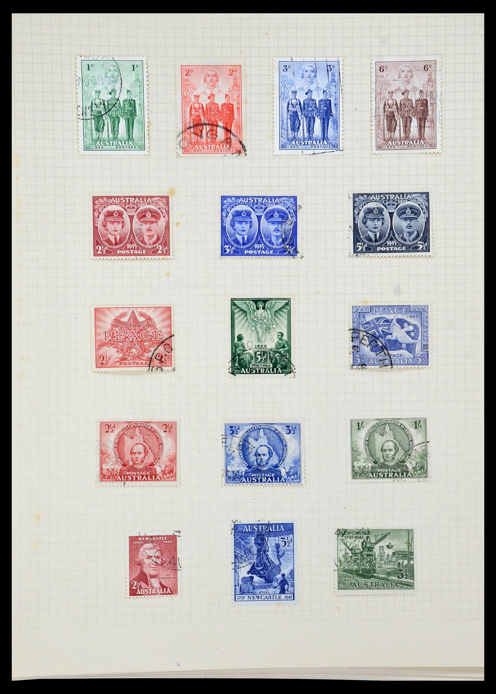 35378 018 - Stamp Collection 35378 Australia 1913-1956.