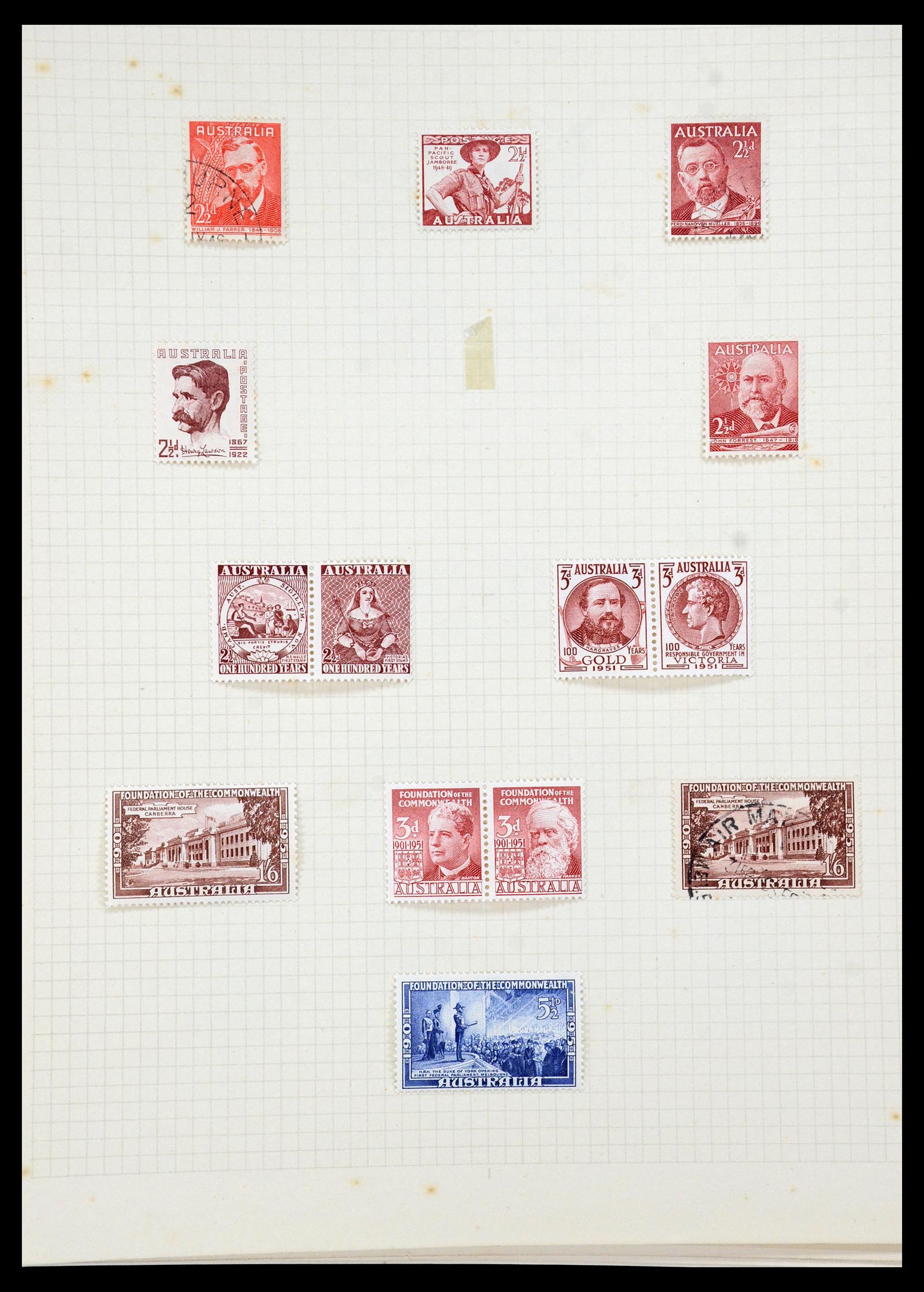 35378 020 - Postzegelverzameling 35378 Australië 1913-1956.