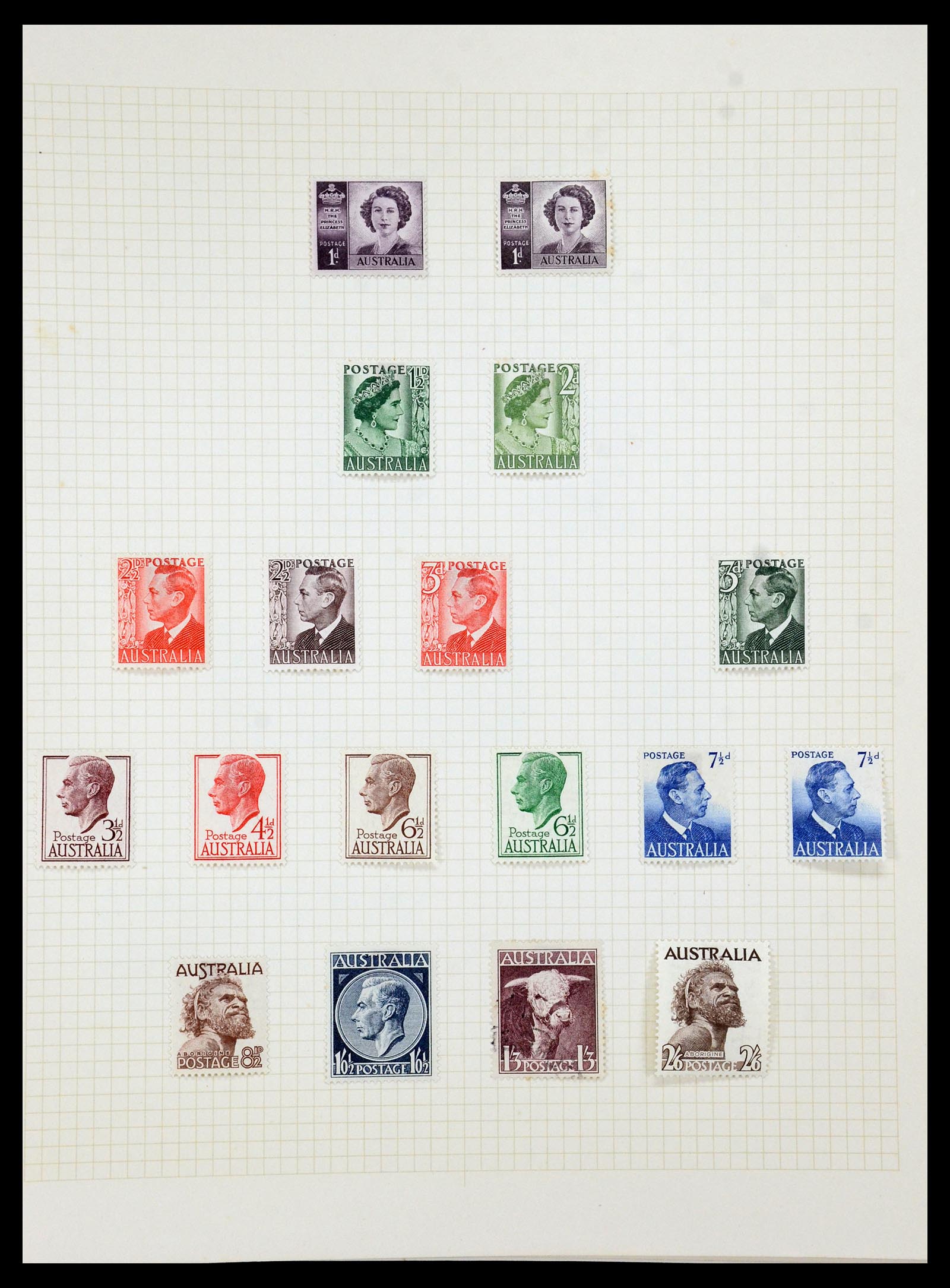 35378 023 - Postzegelverzameling 35378 Australië 1913-1956.