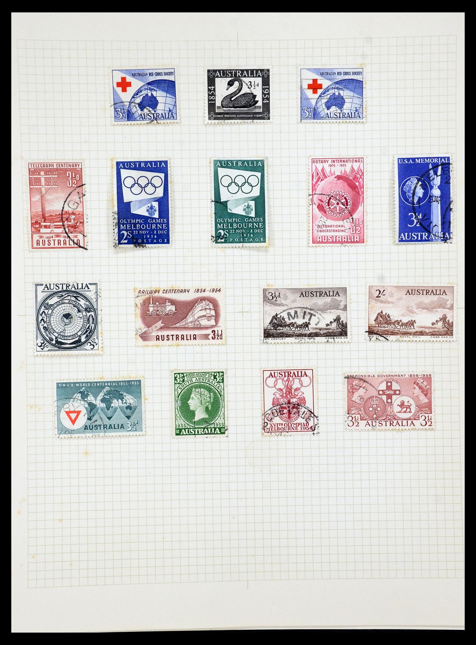 35378 026 - Postzegelverzameling 35378 Australië 1913-1956.