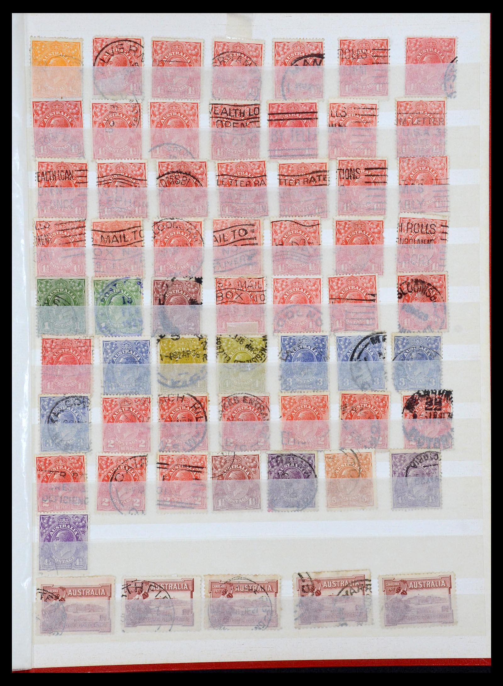 35378 035 - Postzegelverzameling 35378 Australië 1913-1956.