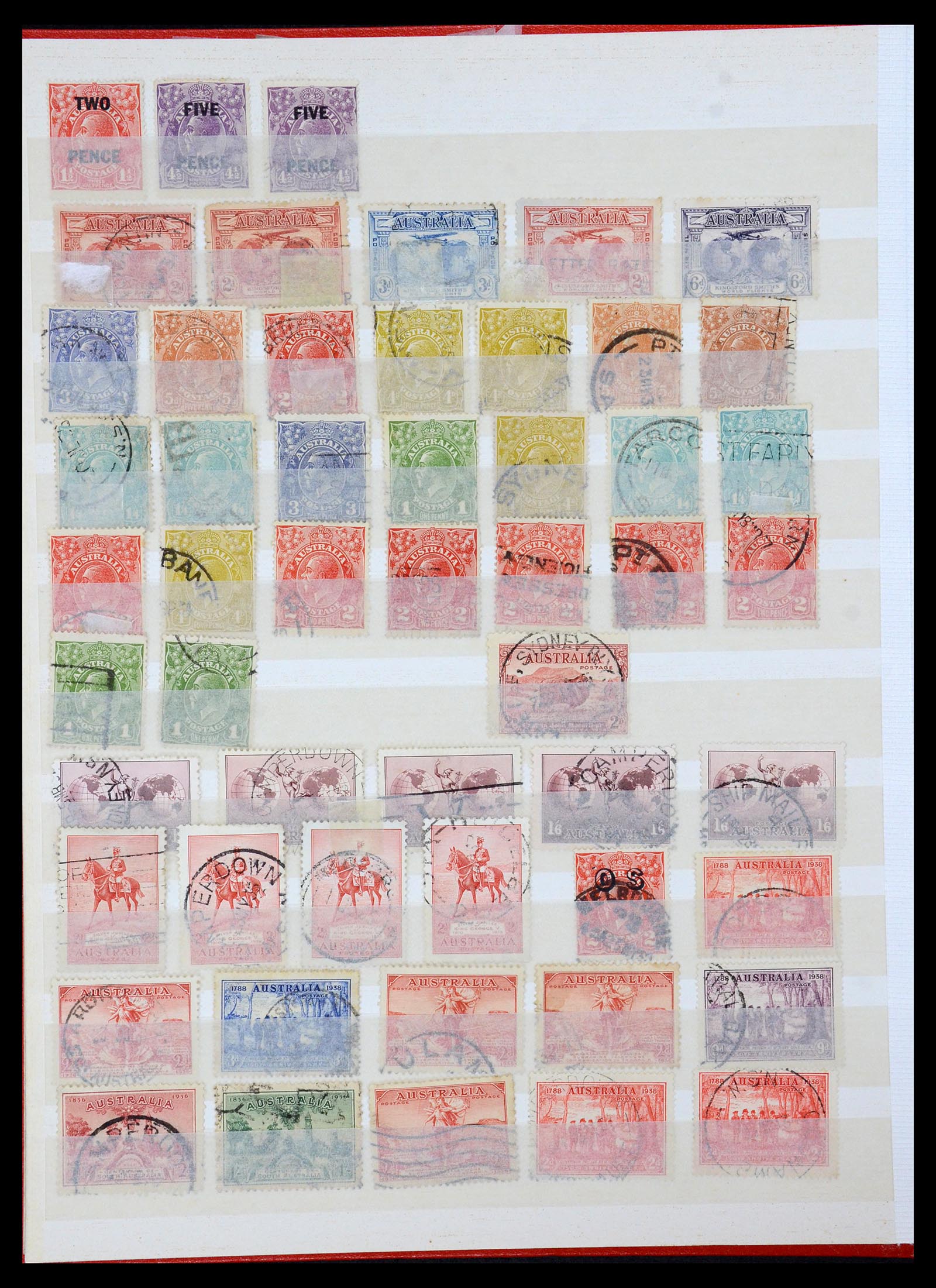 35378 036 - Postzegelverzameling 35378 Australië 1913-1956.