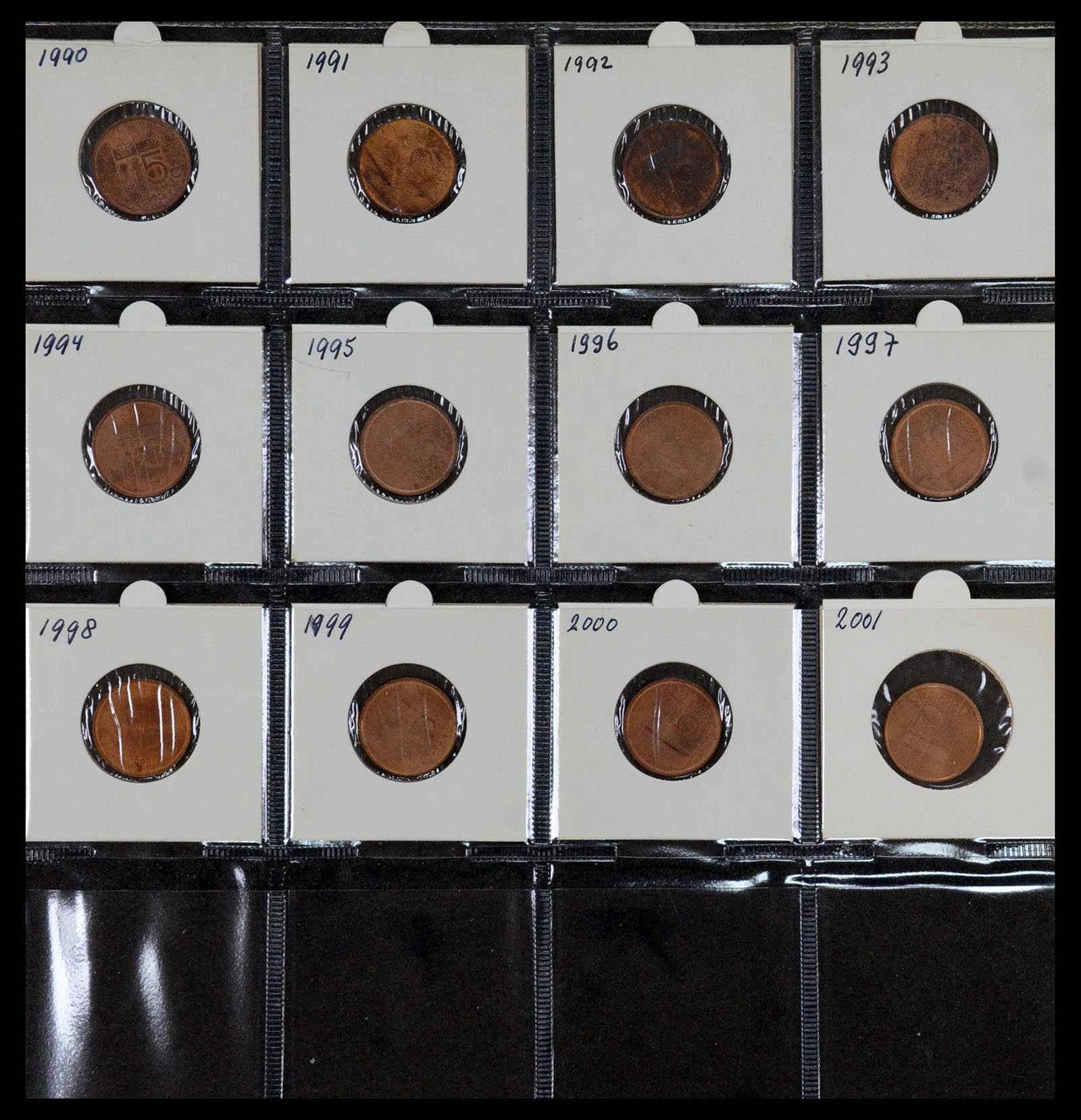 35379 009 - Postzegelverzameling 35379 Nederland munten 1948-2001.