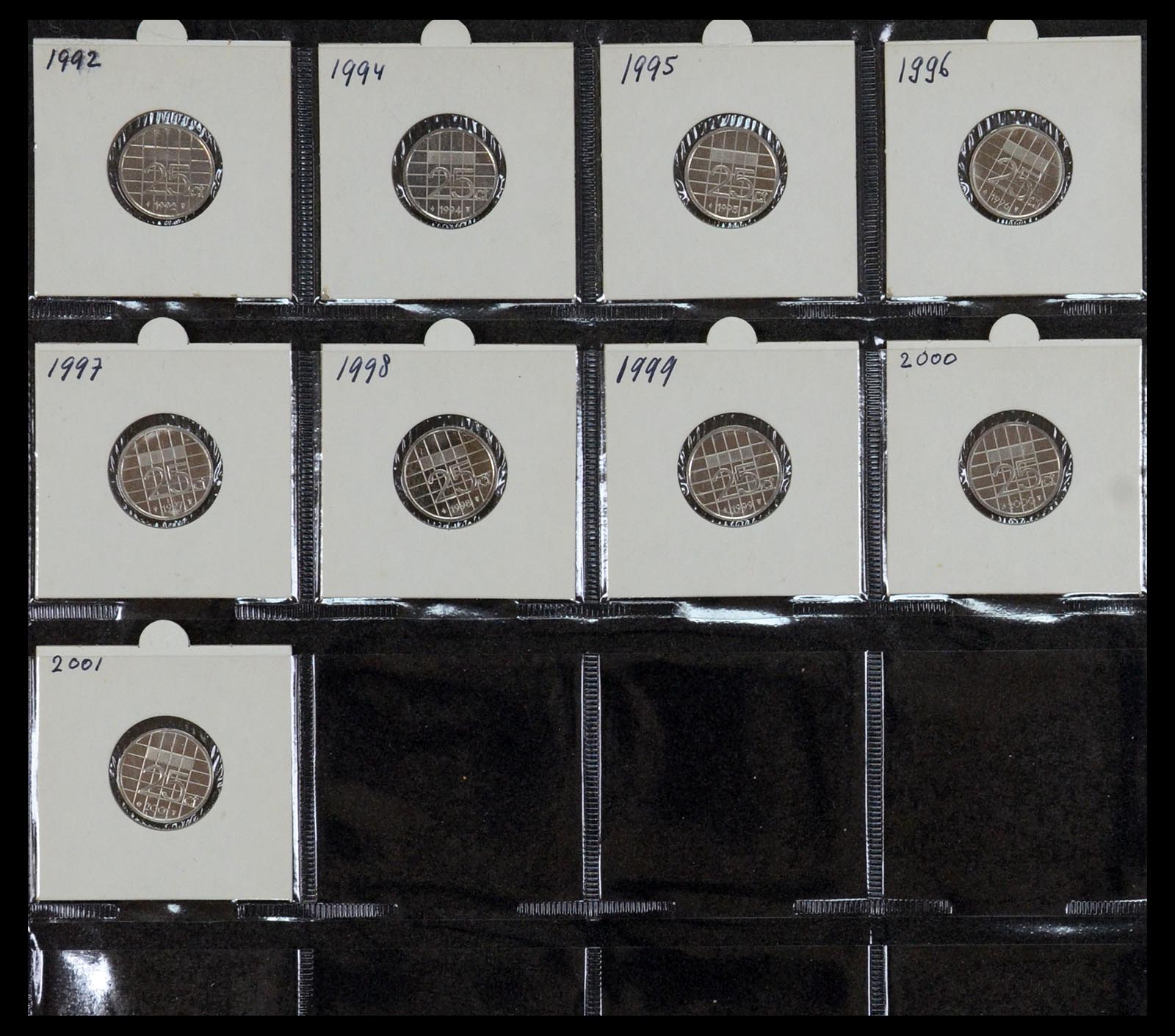 35379 021 - Postzegelverzameling 35379 Nederland munten 1948-2001.