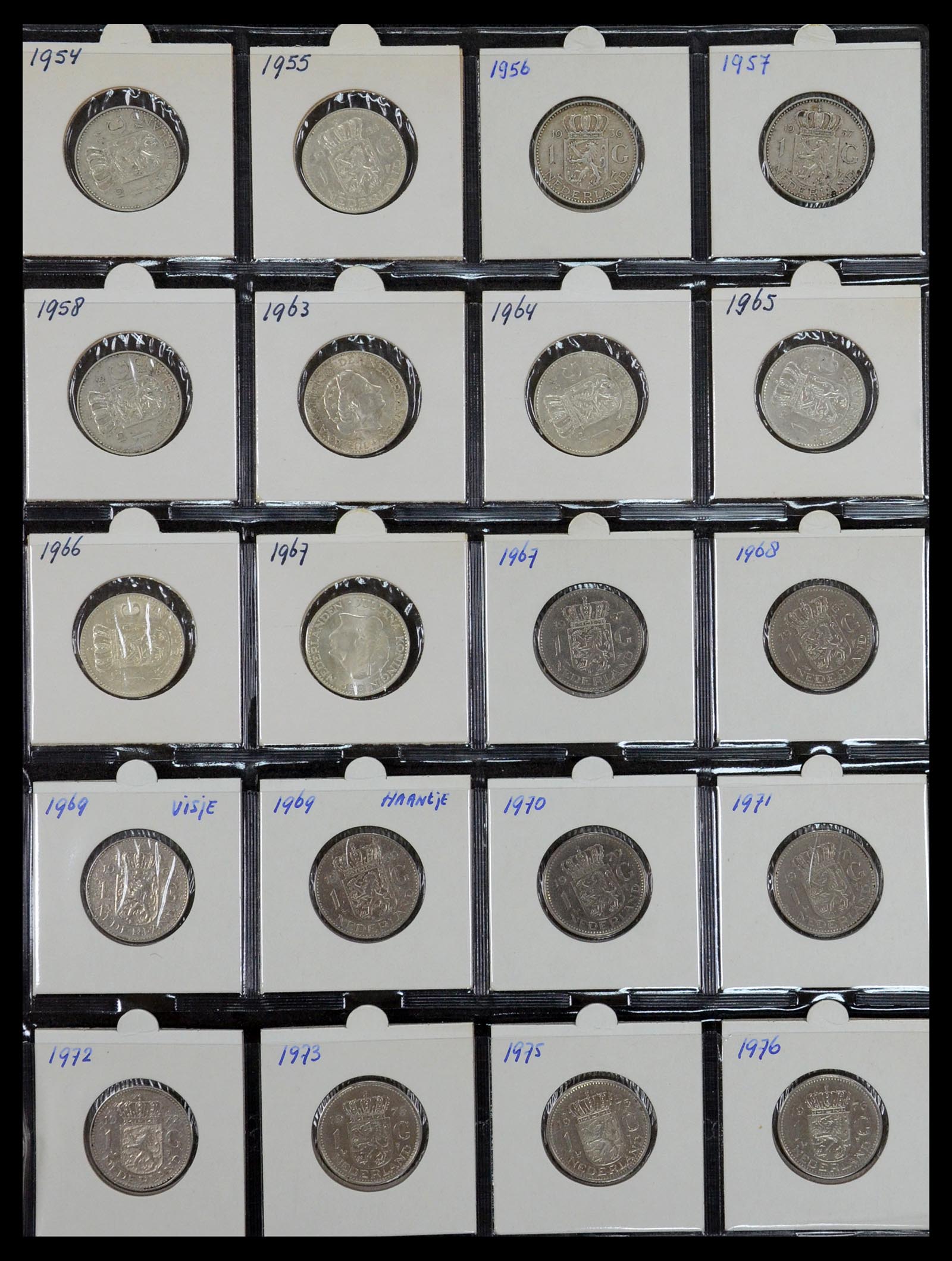 35379 023 - Postzegelverzameling 35379 Nederland munten 1948-2001.