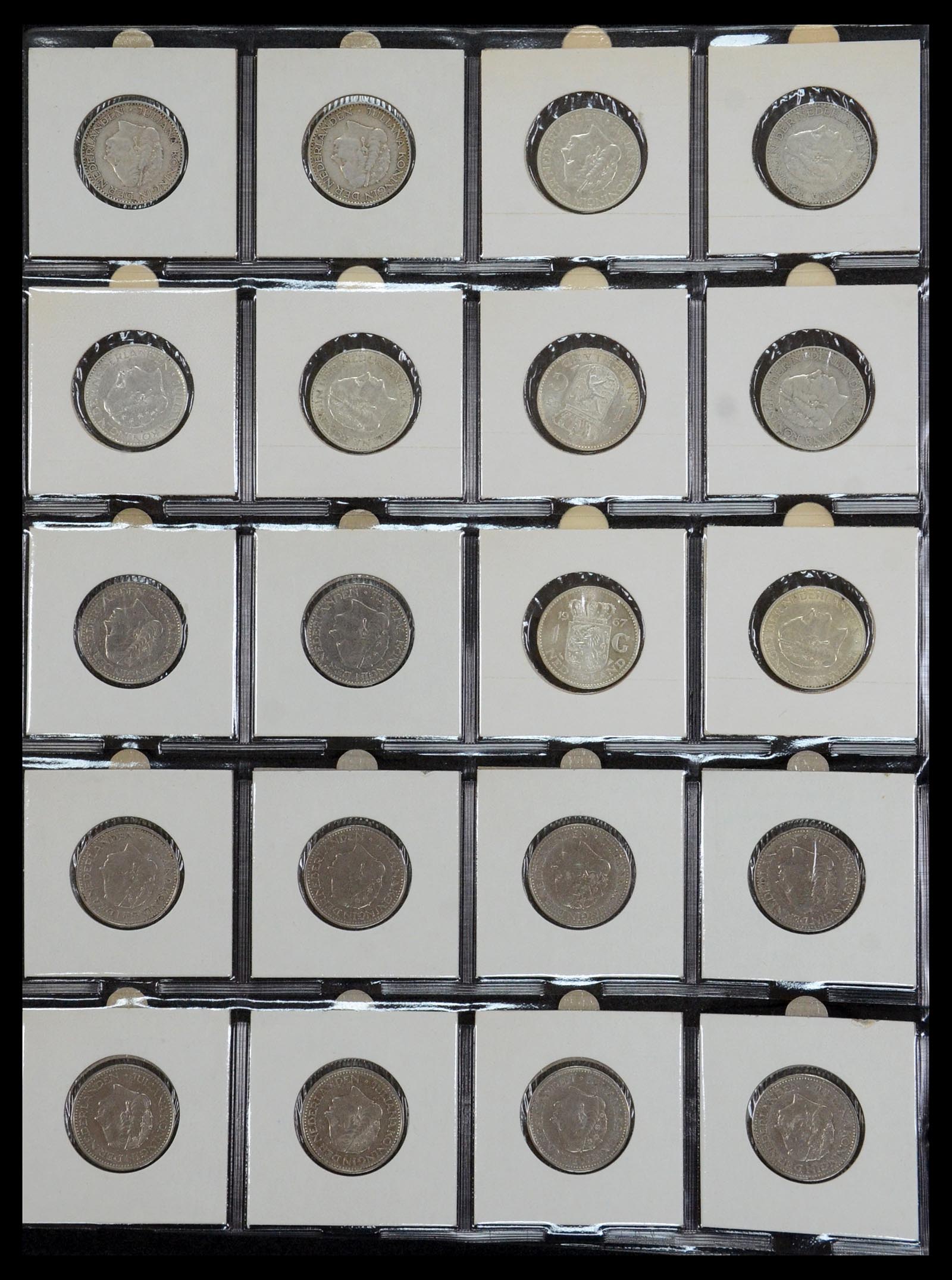 35379 024 - Postzegelverzameling 35379 Nederland munten 1948-2001.