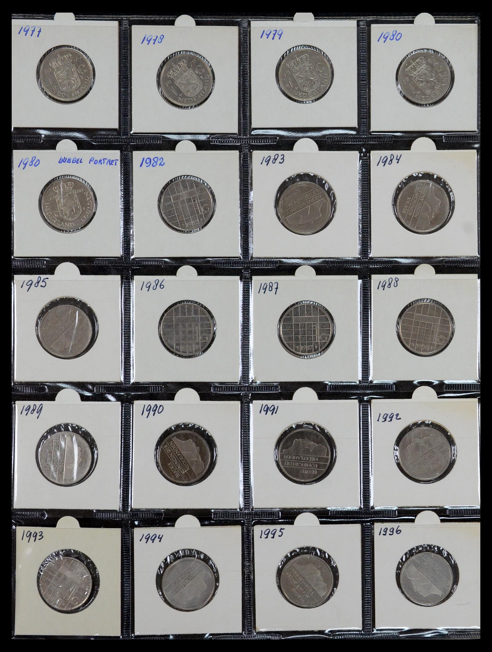35379 025 - Postzegelverzameling 35379 Nederland munten 1948-2001.