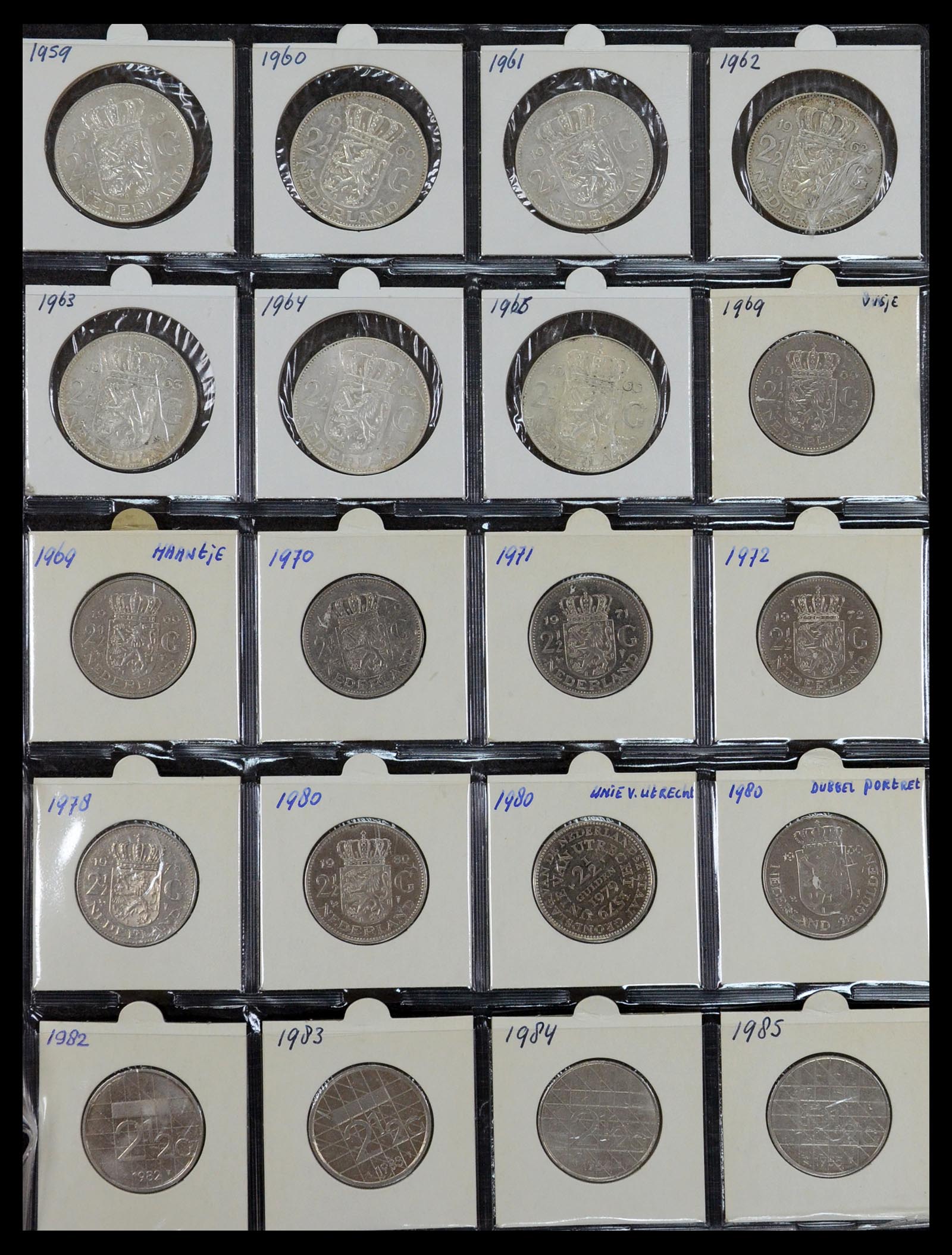 35379 029 - Postzegelverzameling 35379 Nederland munten 1948-2001.