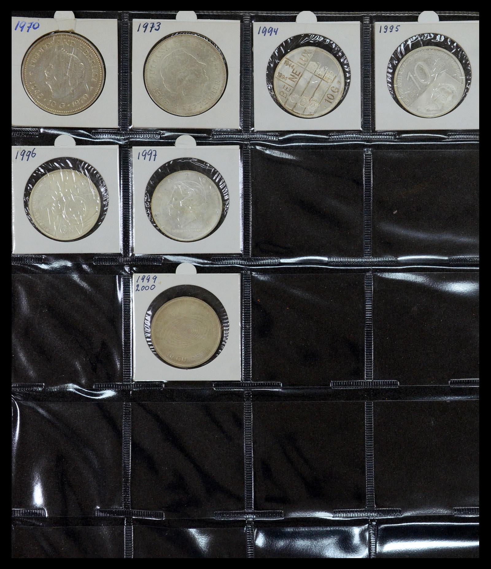 35379 035 - Postzegelverzameling 35379 Nederland munten 1948-2001.
