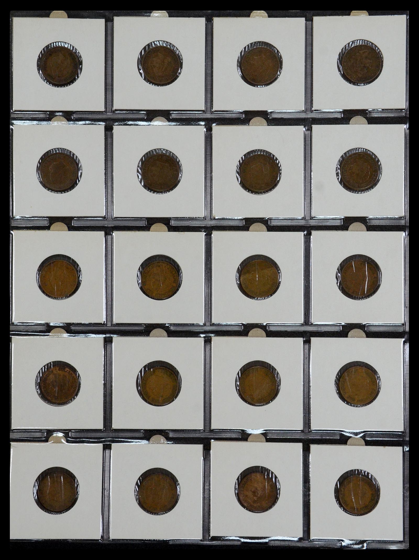35381 006 - Postzegelverzameling 35381 Nederland munten 1948-2001.