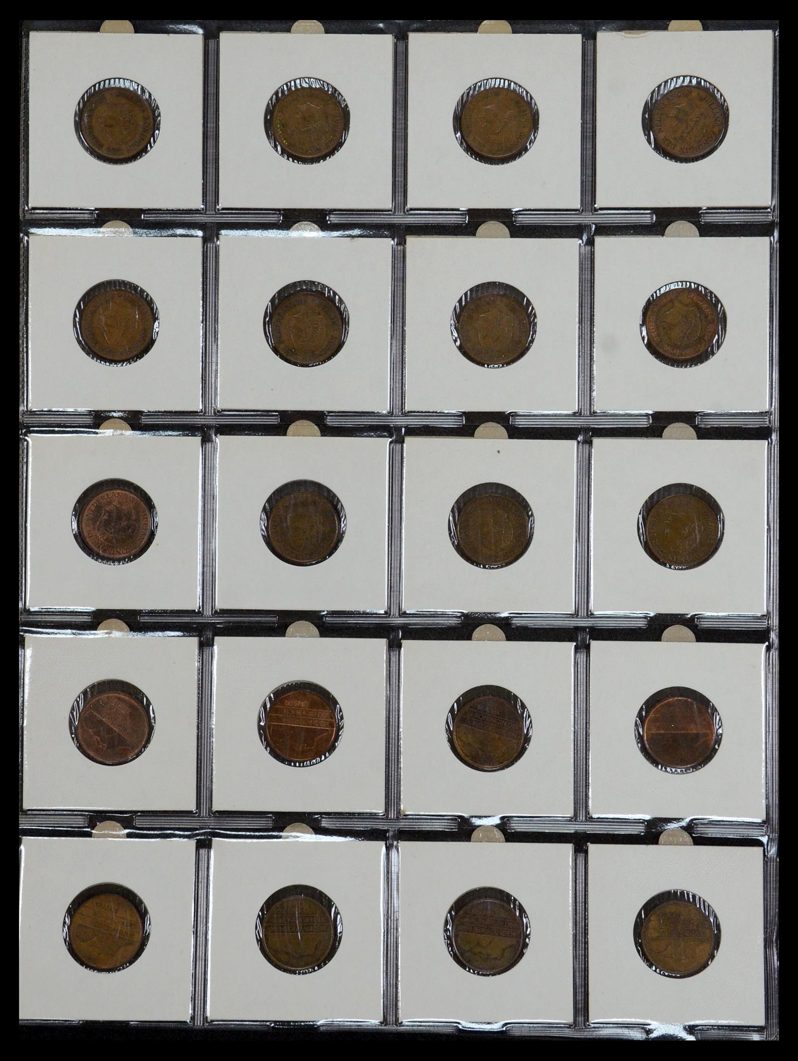 35381 008 - Postzegelverzameling 35381 Nederland munten 1948-2001.