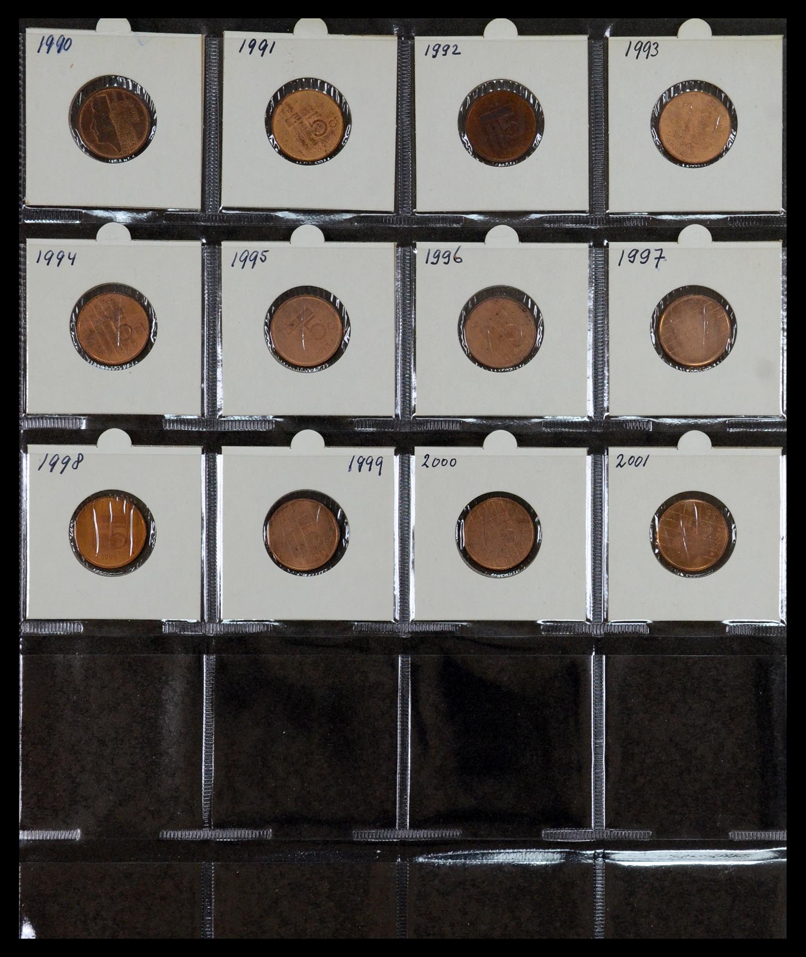 35381 009 - Stamp Collection 35381 Netherlands coins 1948-2001.