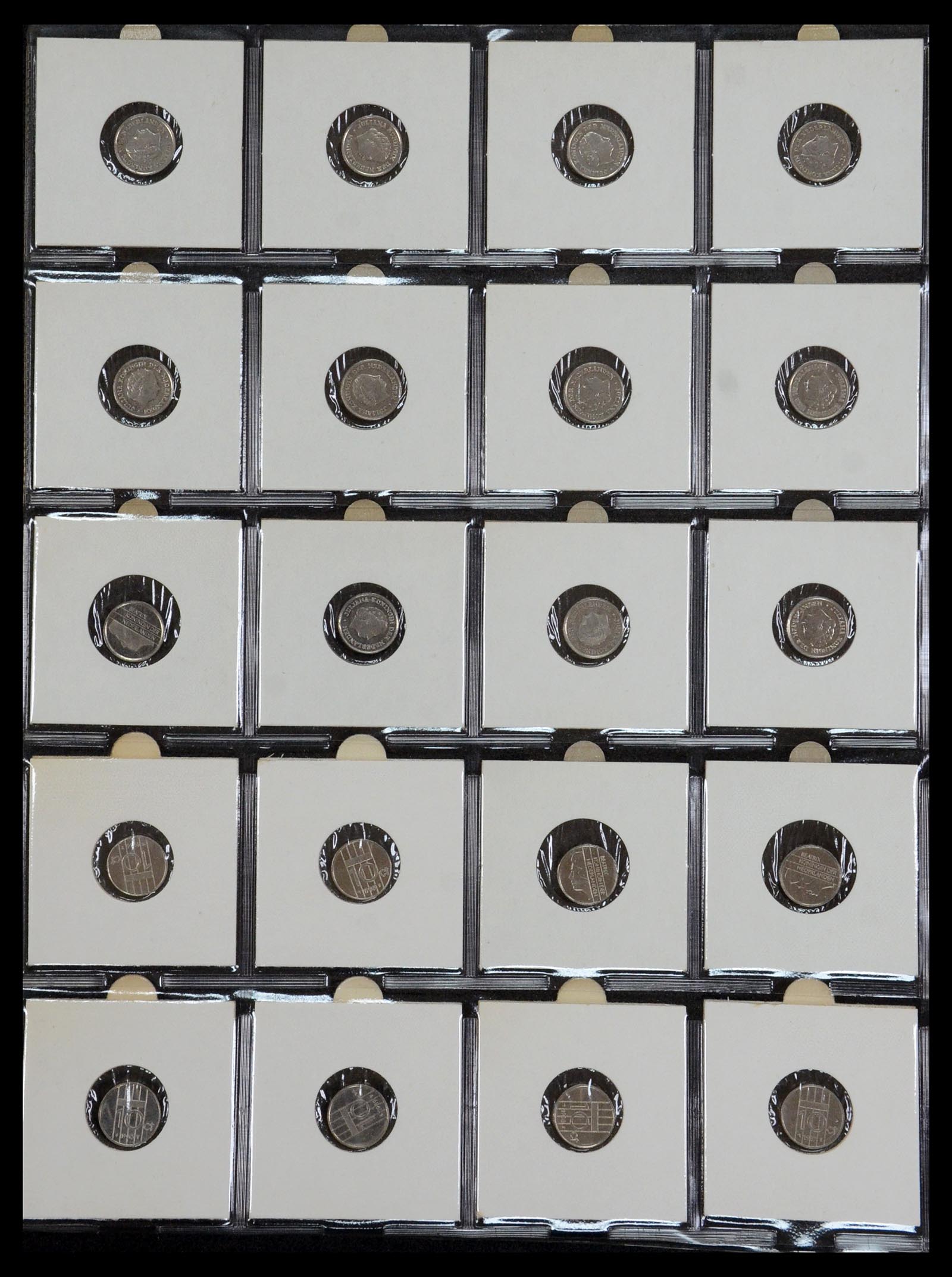 35381 014 - Postzegelverzameling 35381 Nederland munten 1948-2001.