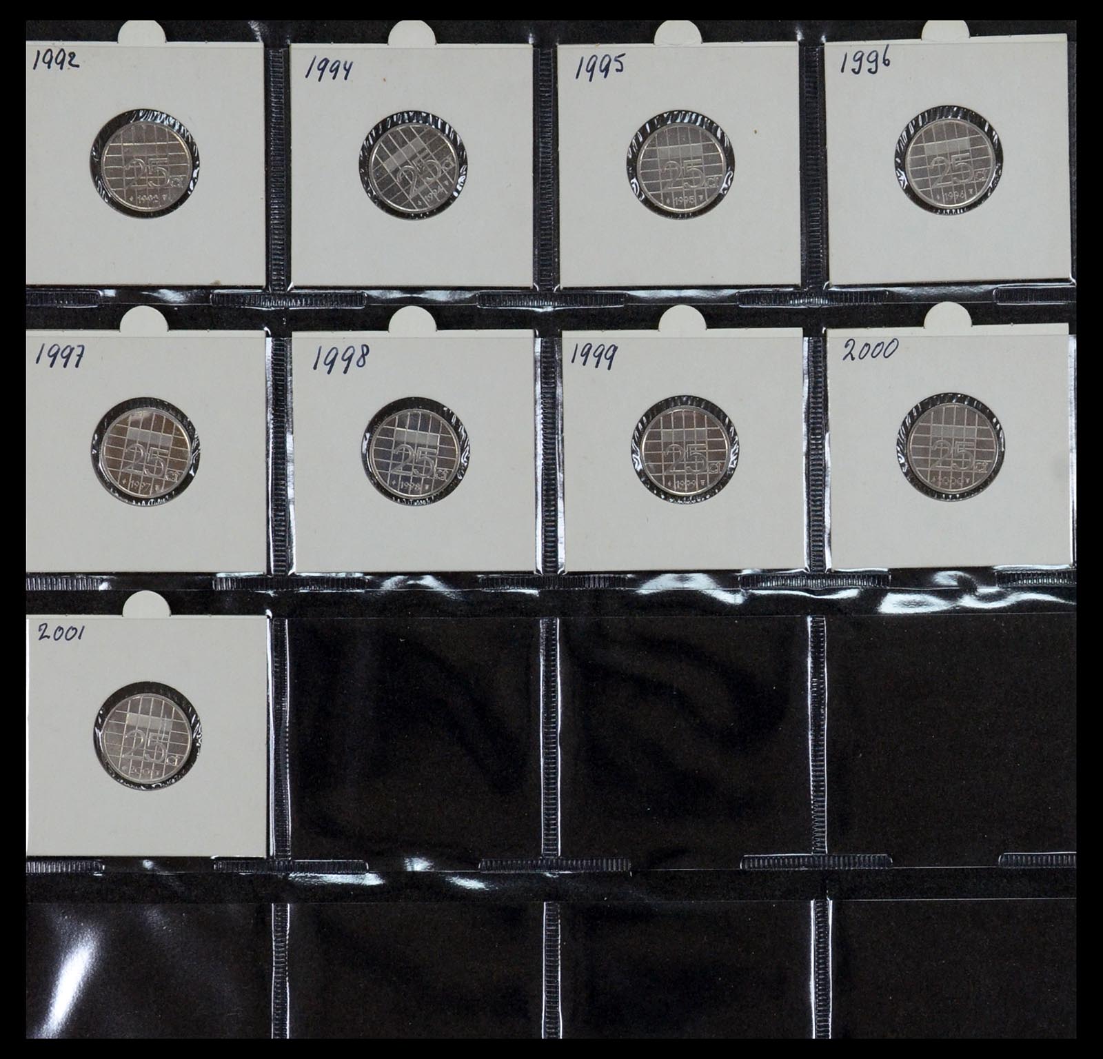 35381 021 - Postzegelverzameling 35381 Nederland munten 1948-2001.